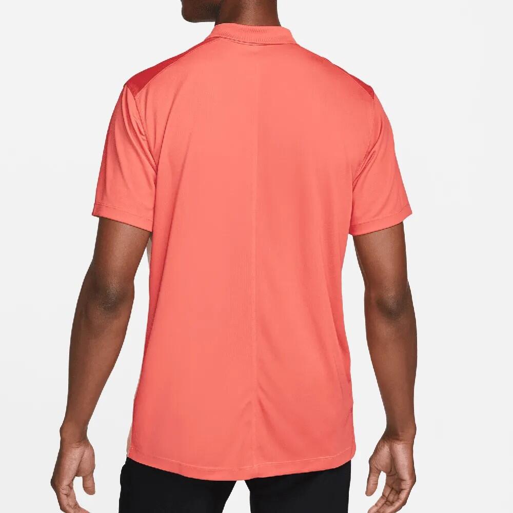 Mens Victory Colour Block DriFIT Polo Shirt (Magic Ember/Artic Orange/Black) 4/4