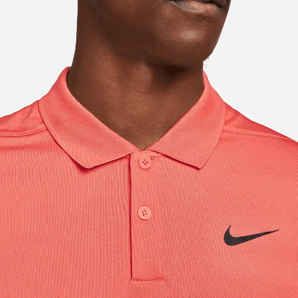 Mens Victory Colour Block DriFIT Polo Shirt (Magic Ember/Artic Orange/Black) 3/4