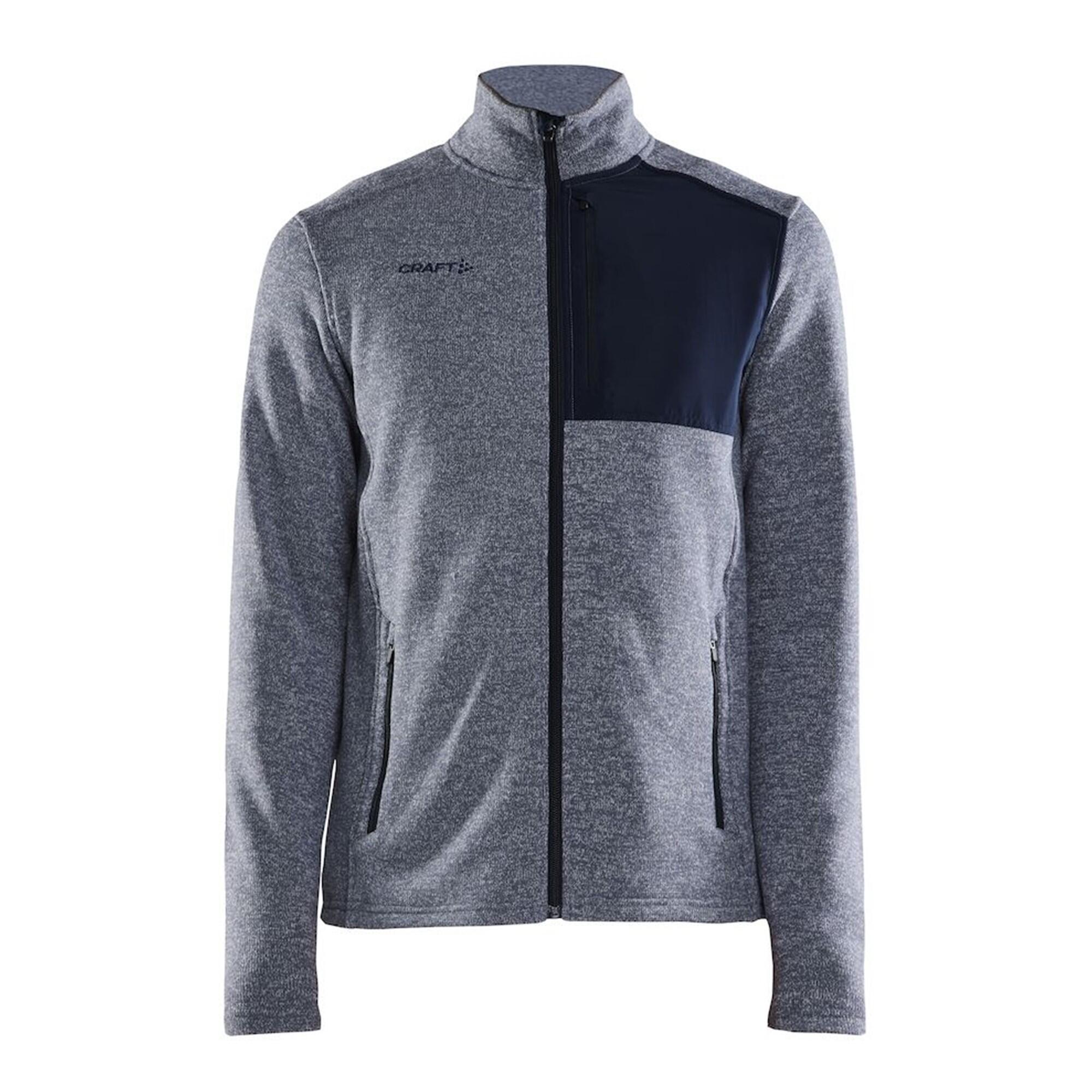 CRAFT Mens ADV Explore Fleece Heavy Jacket (Flow/Blaze)