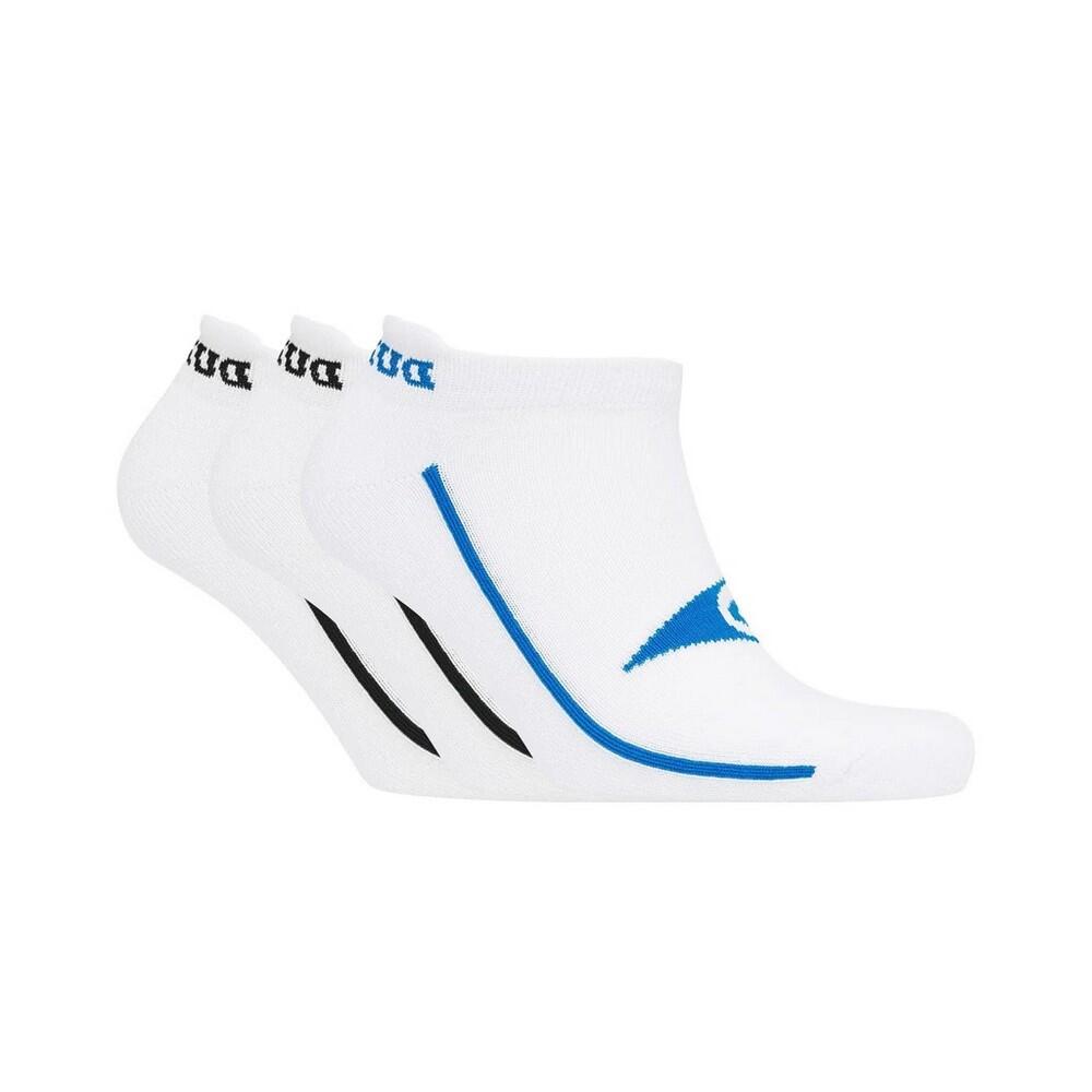 DUNLOP Mens Osterley Trainer Socks (Pack of 3) (White)
