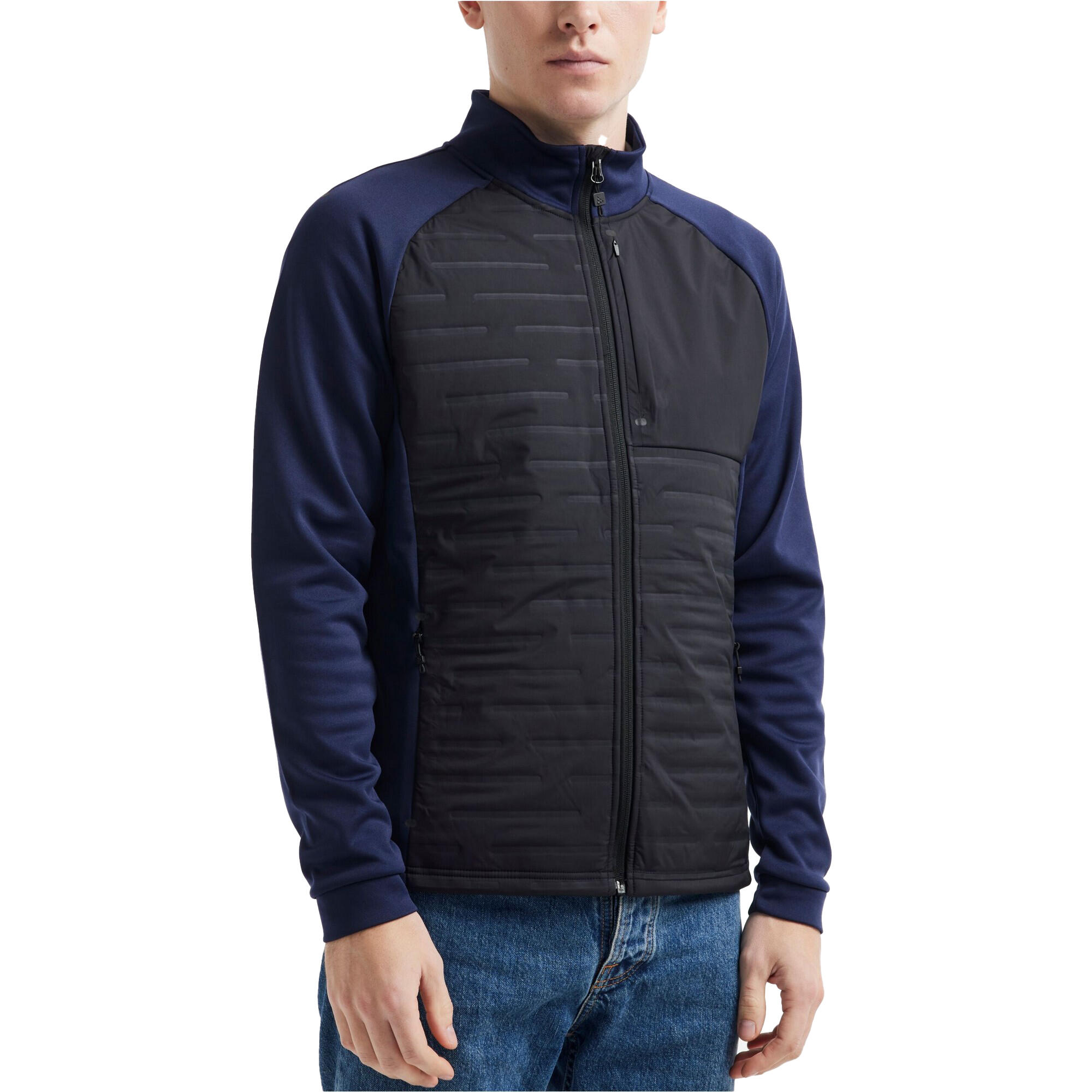 Mens ADV Unify Hybrid Jacket (Navy/Black) 3/4