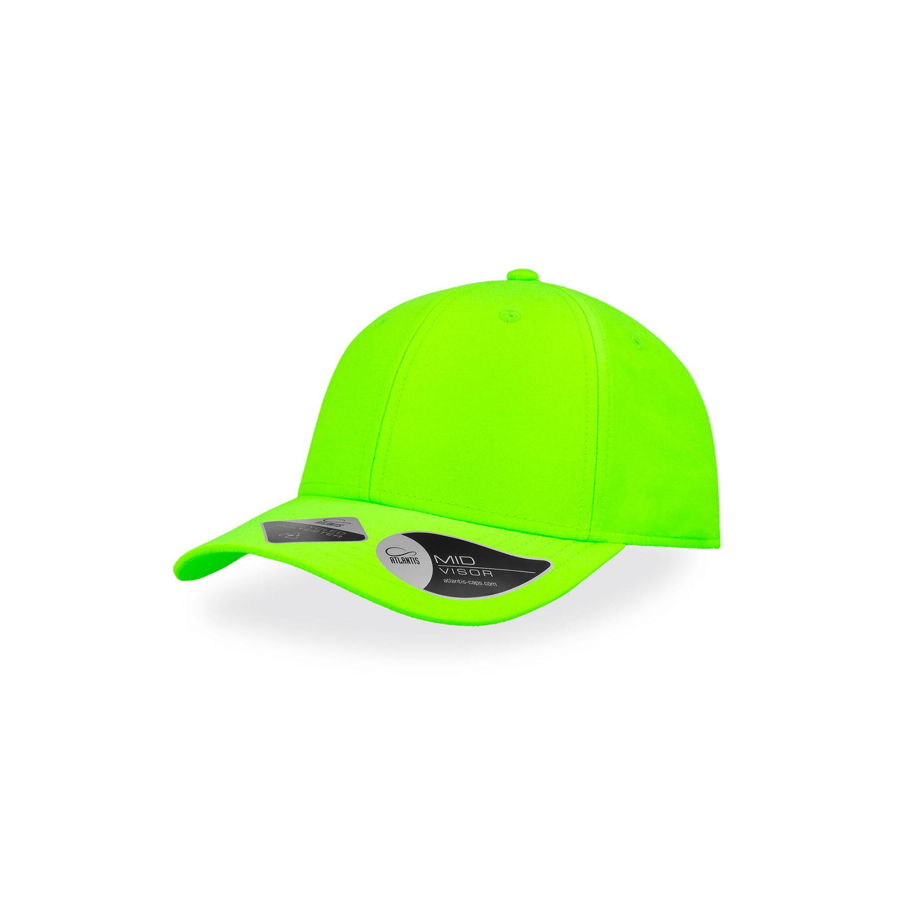 ATLANTIS Recy Feel Recycled Twill Cap (Safety Green)