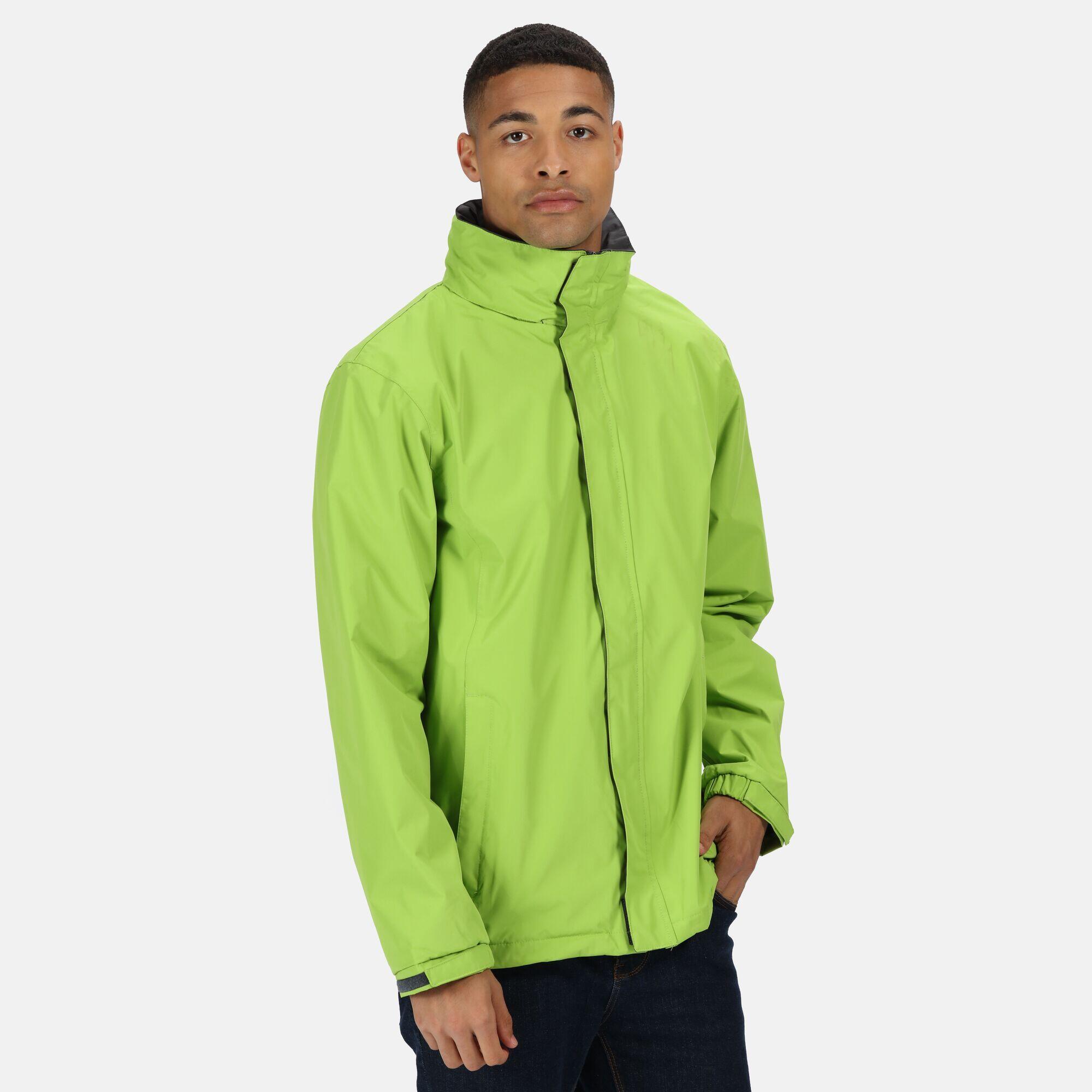 Mens Standout Ardmore Jacket (Waterproof & Windproof) (Key Lime/Seal Grey) 4/5