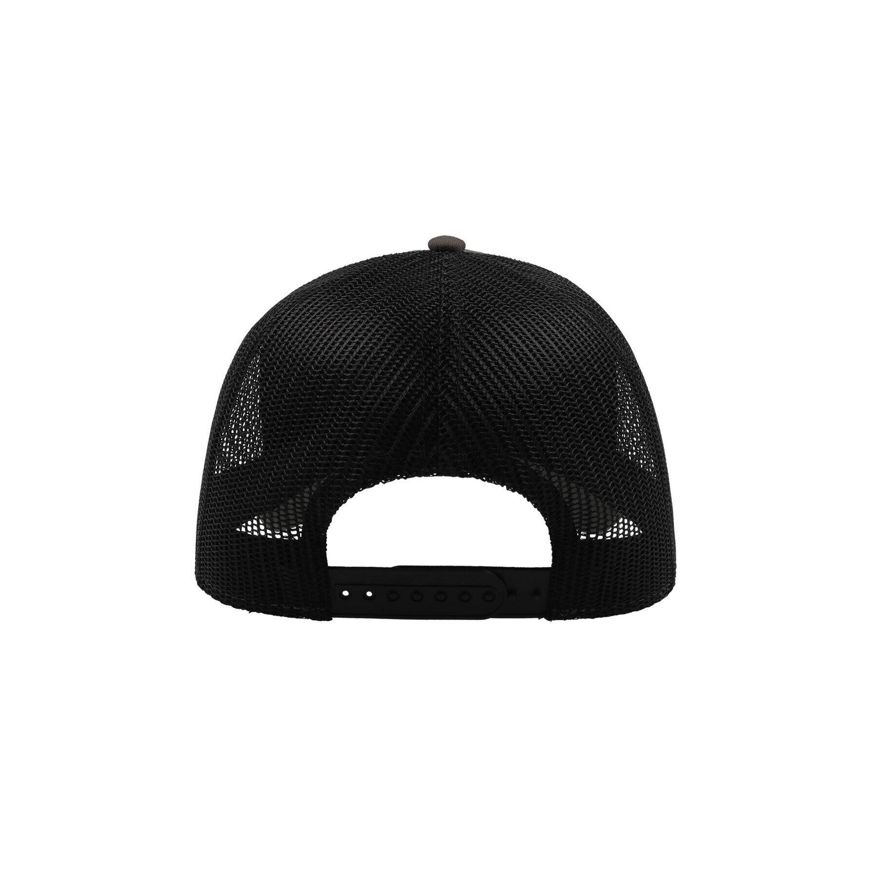 Rapper Cotton 5 Panel Trucker Cap (Dark Grey/Black) 2/3