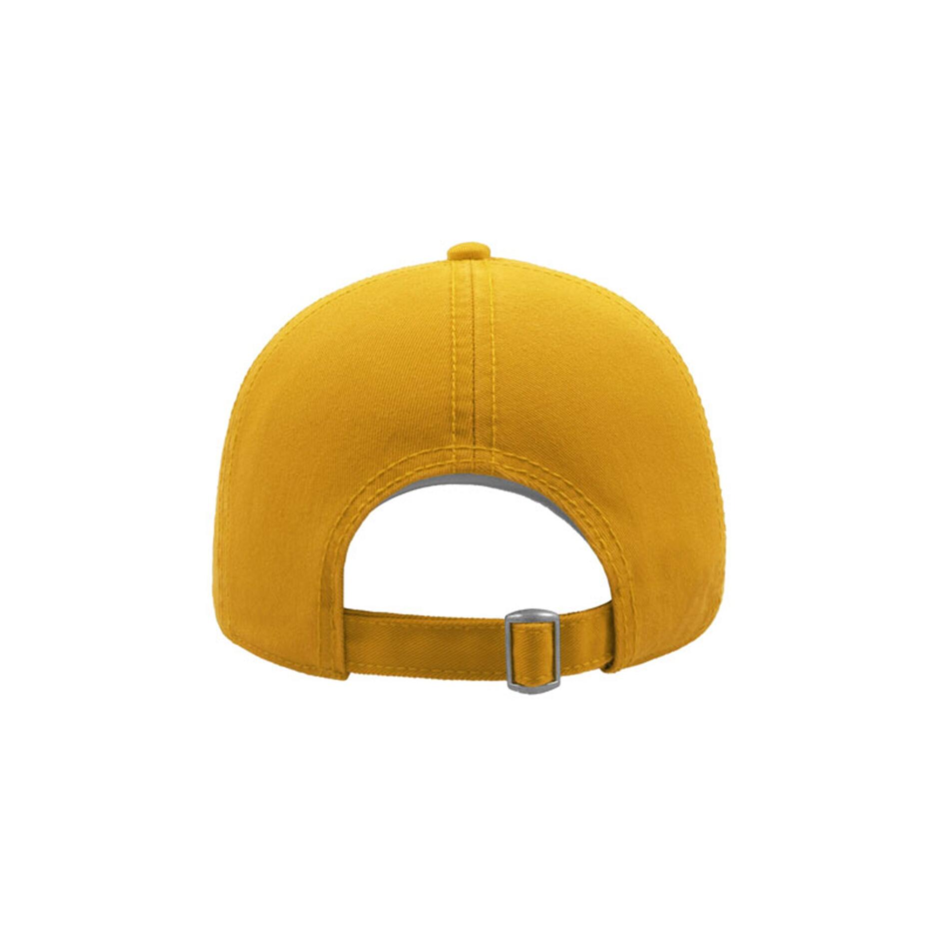 Action 6 Panel Chino Baseball Cap (Pack of 2) (Yellow) 2/4