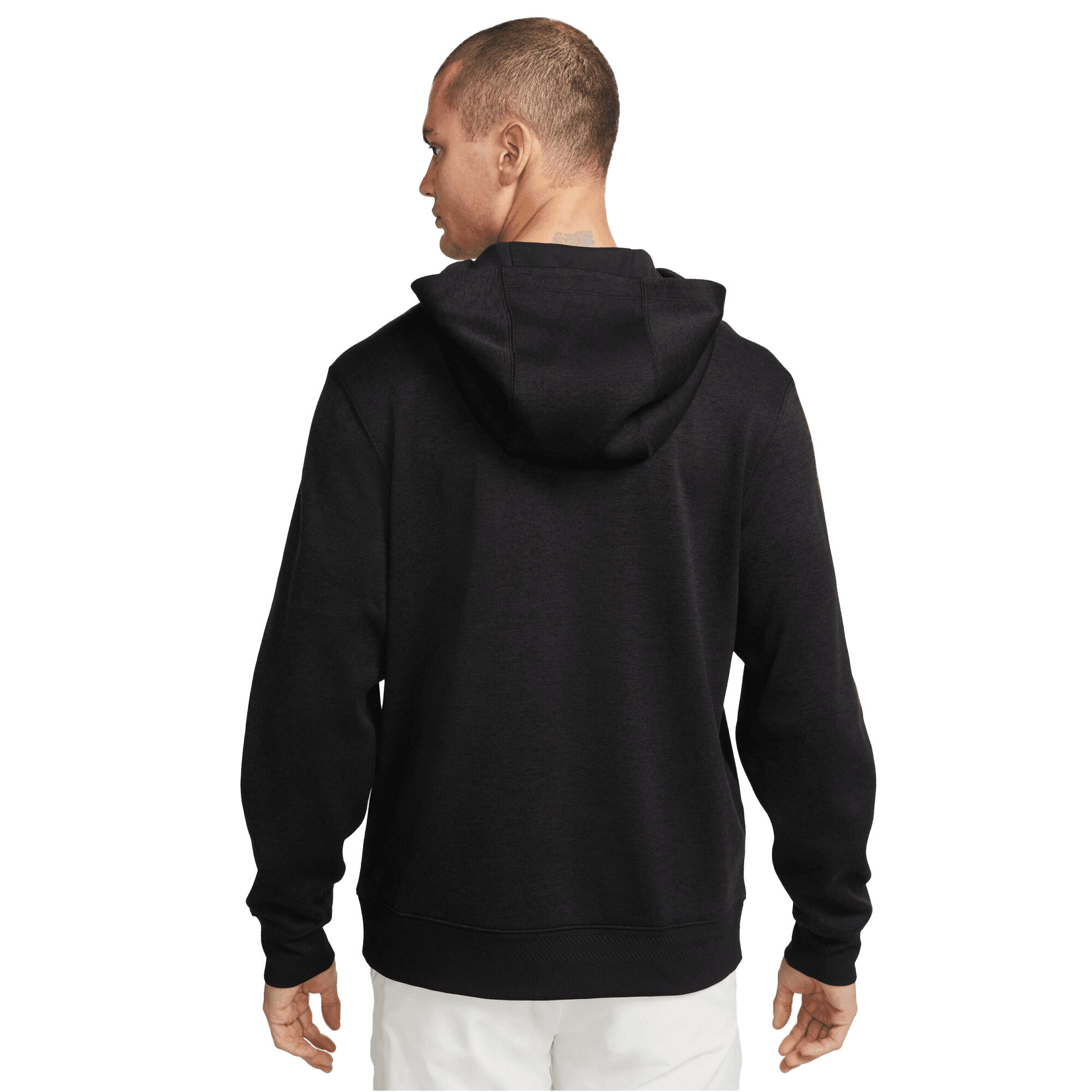 Mens DriFIT Golf Hoodie (Black/Brushed Silver) 2/3