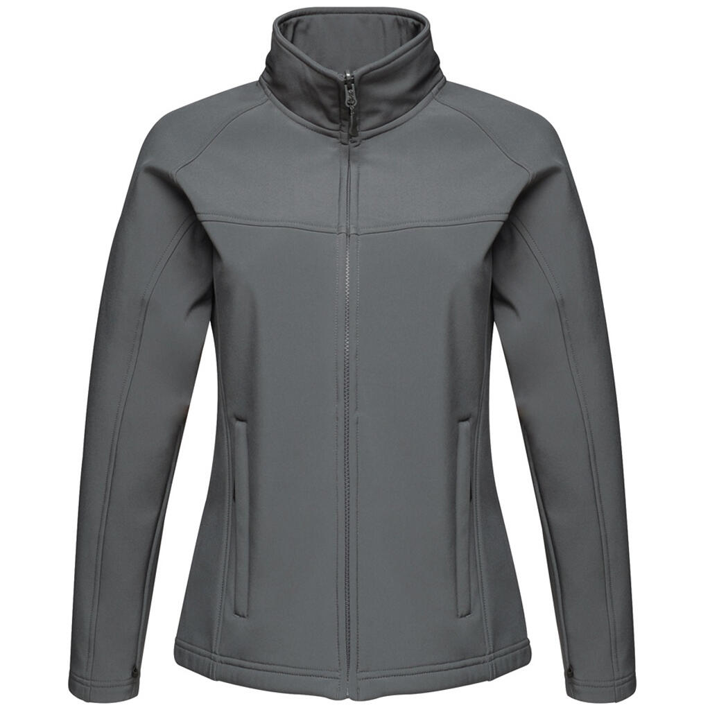 REGATTA Ladies Uproar Softshell Wind Resistant Jacket (Seal Grey)