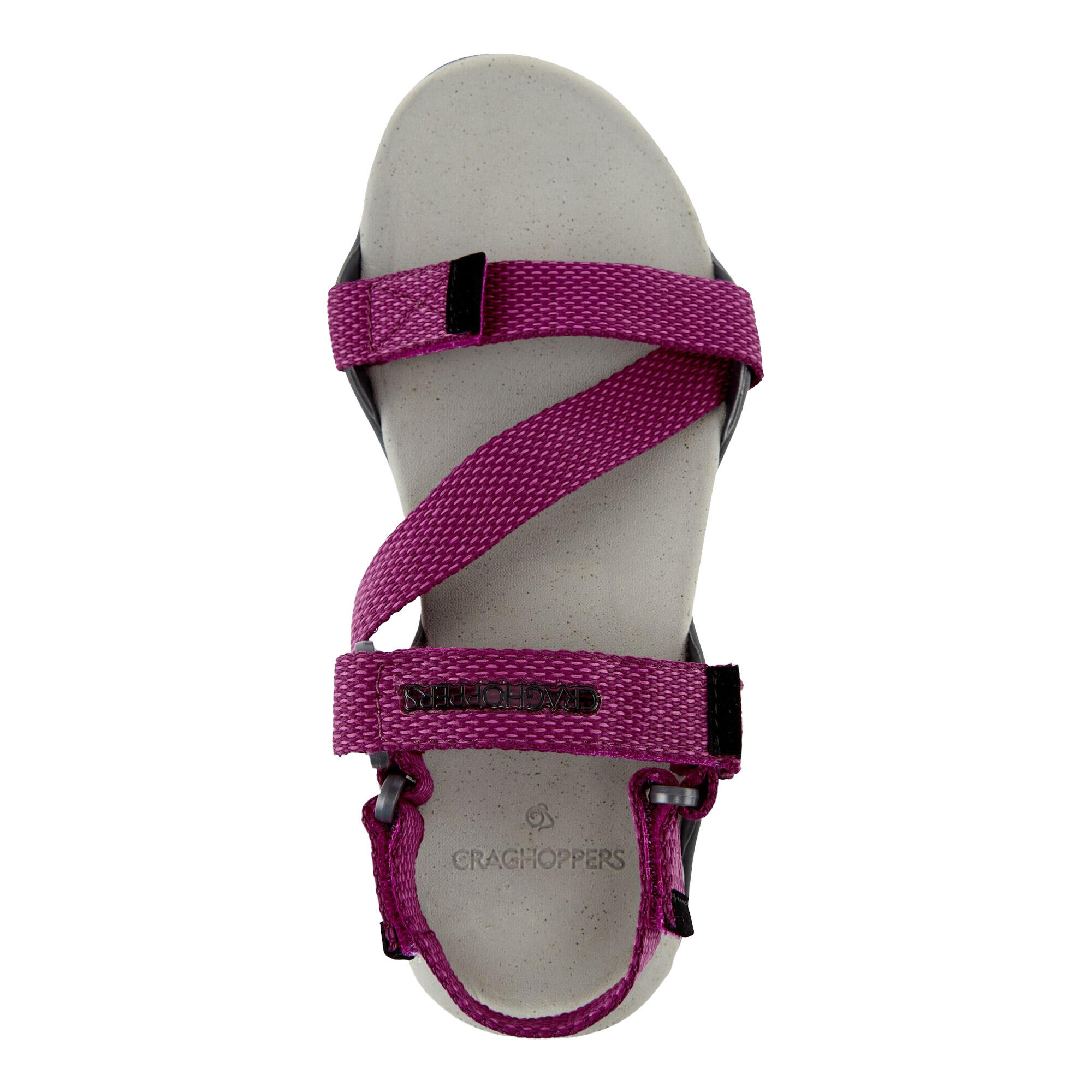 Sandales LADY LOCKE Femme (Anthracite / Framboise) 3/5