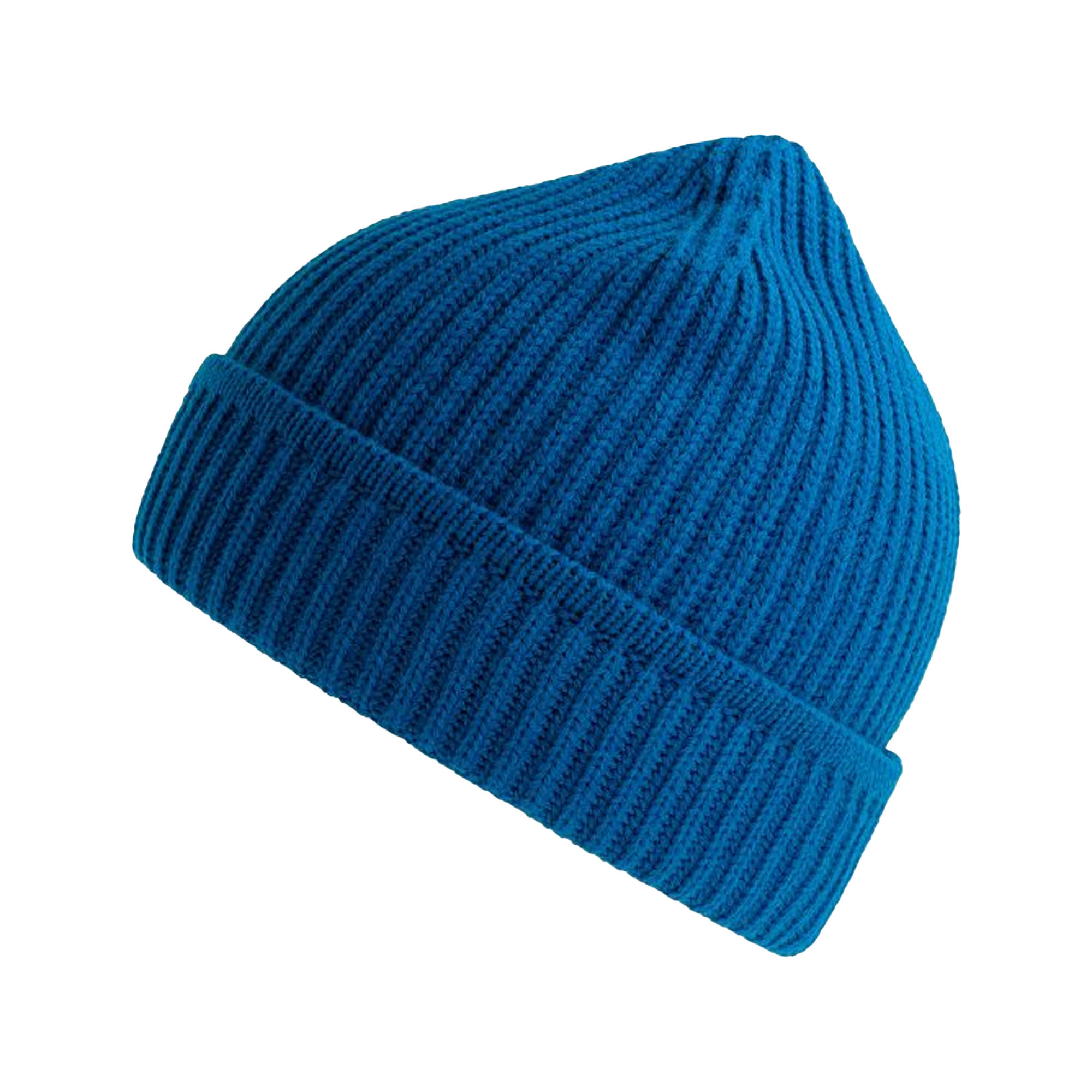 Unisex Adult Maple Ribbed Recycled Beanie (Royal Blue) 1/3