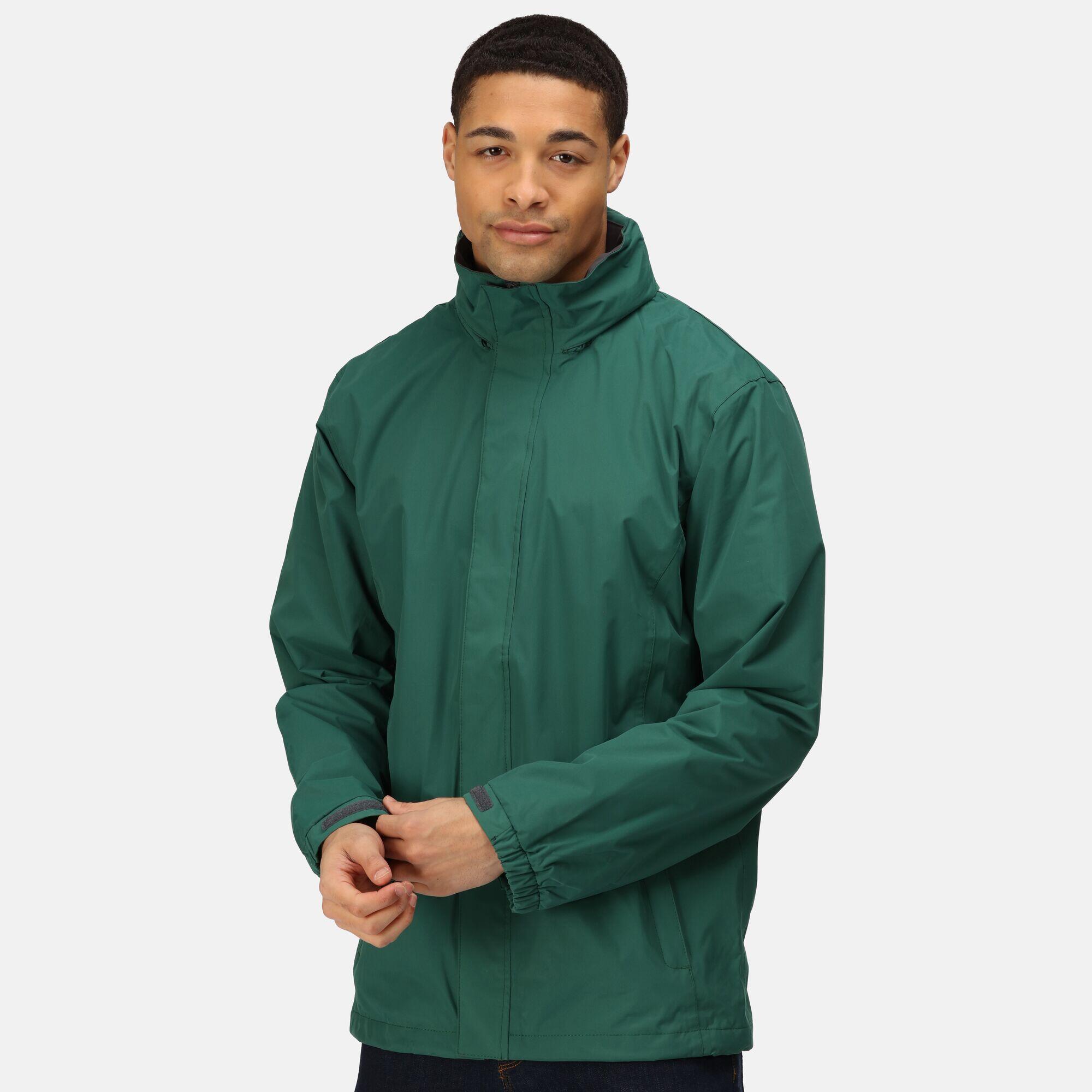 Mens Standout Ardmore Jacket (Waterproof & Windproof) (Bottle Green/Seal Grey) 3/4