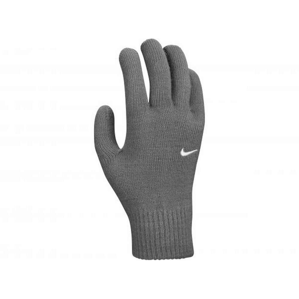 Mens Knitted Swoosh Gloves (Grey) 1/3