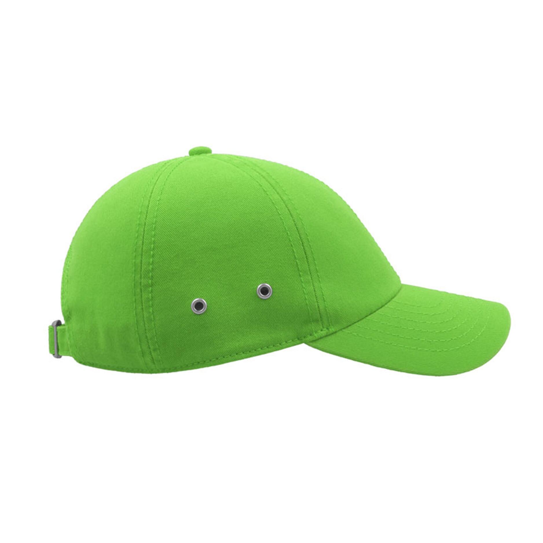 Action 6 Panel Chino Baseball Cap (Pack of 2) (Green) 4/5