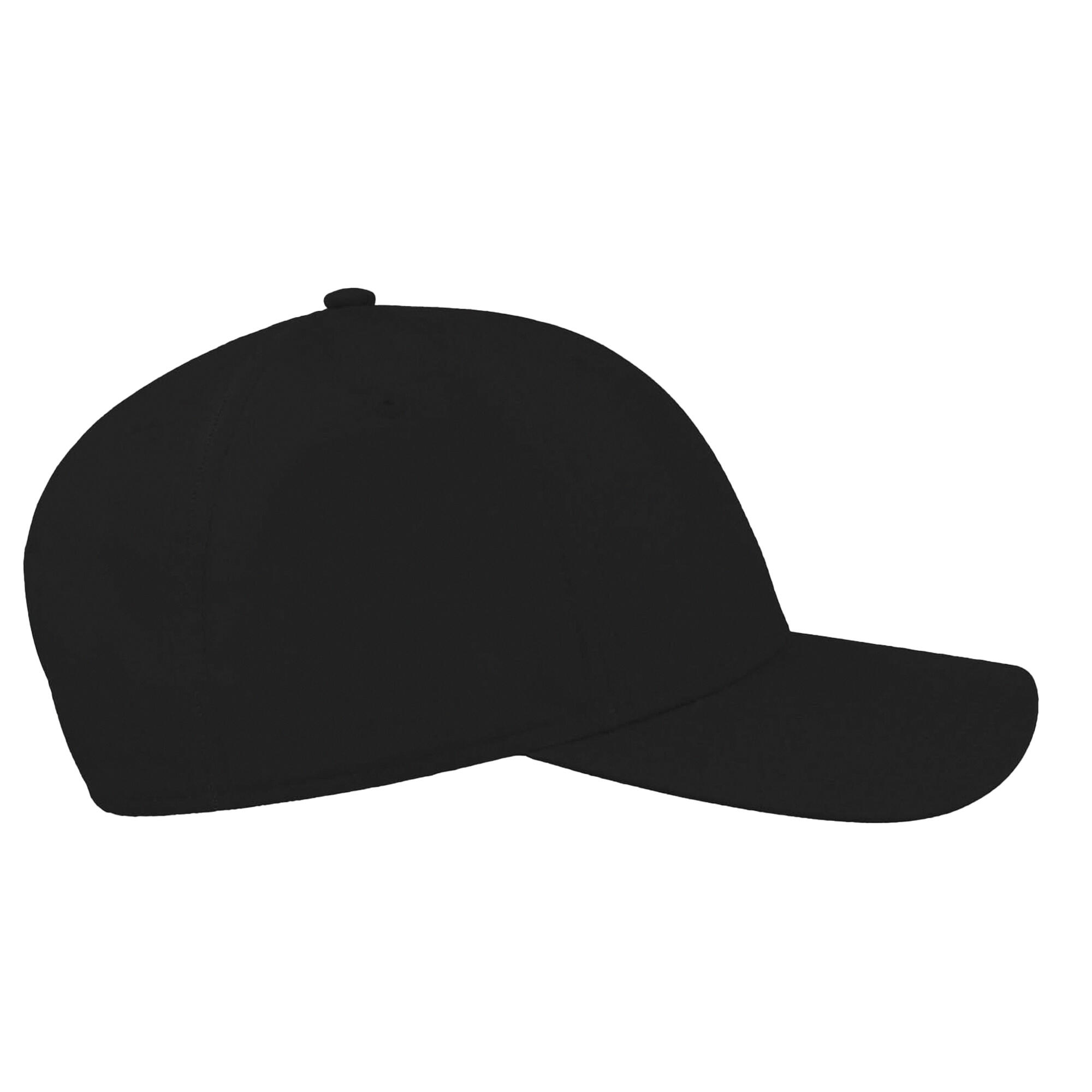 Recy Six Recycled Polyester Baseball Cap (Black) 3/3