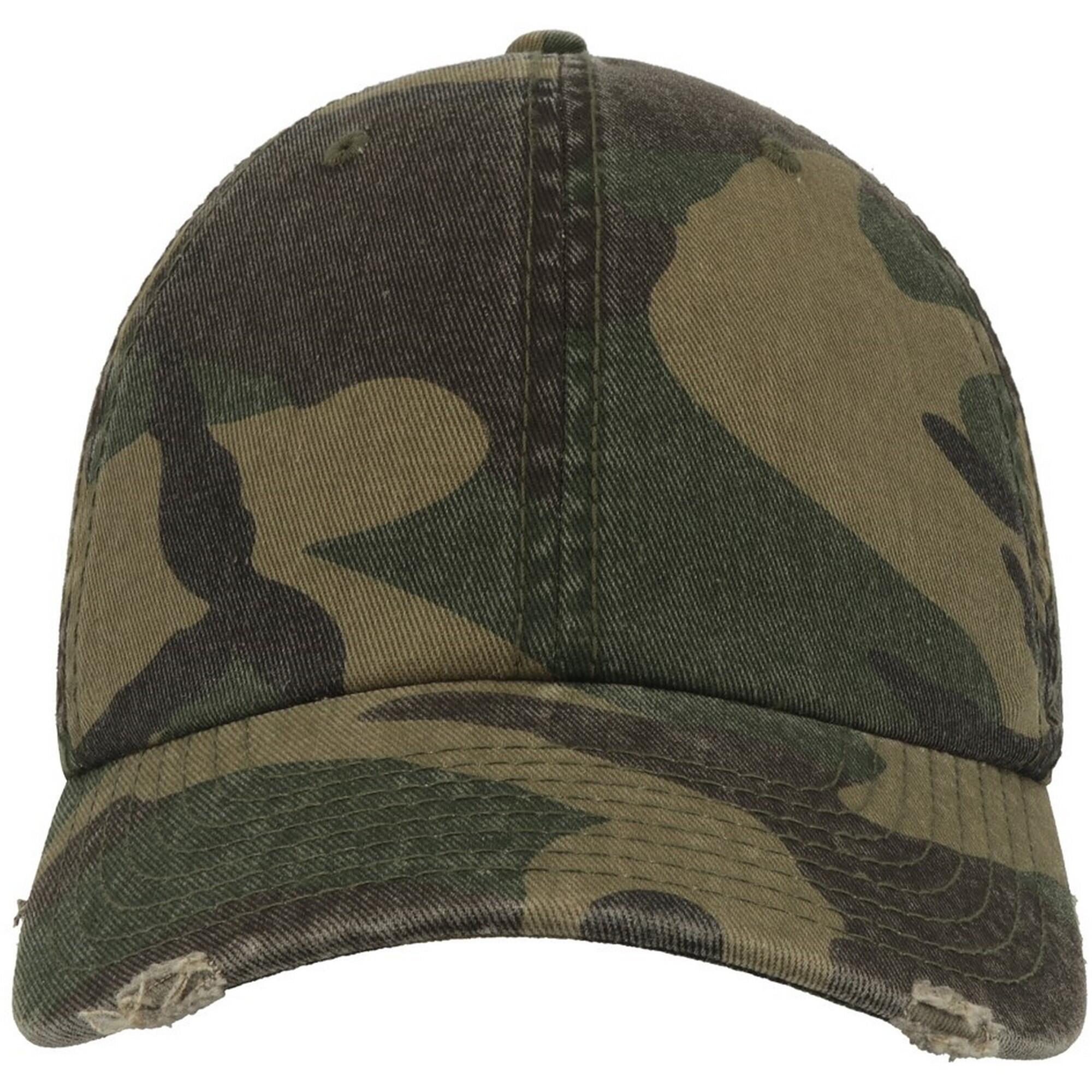 ATLANTIS 6 Panel Baseball Cap (Camo Green)