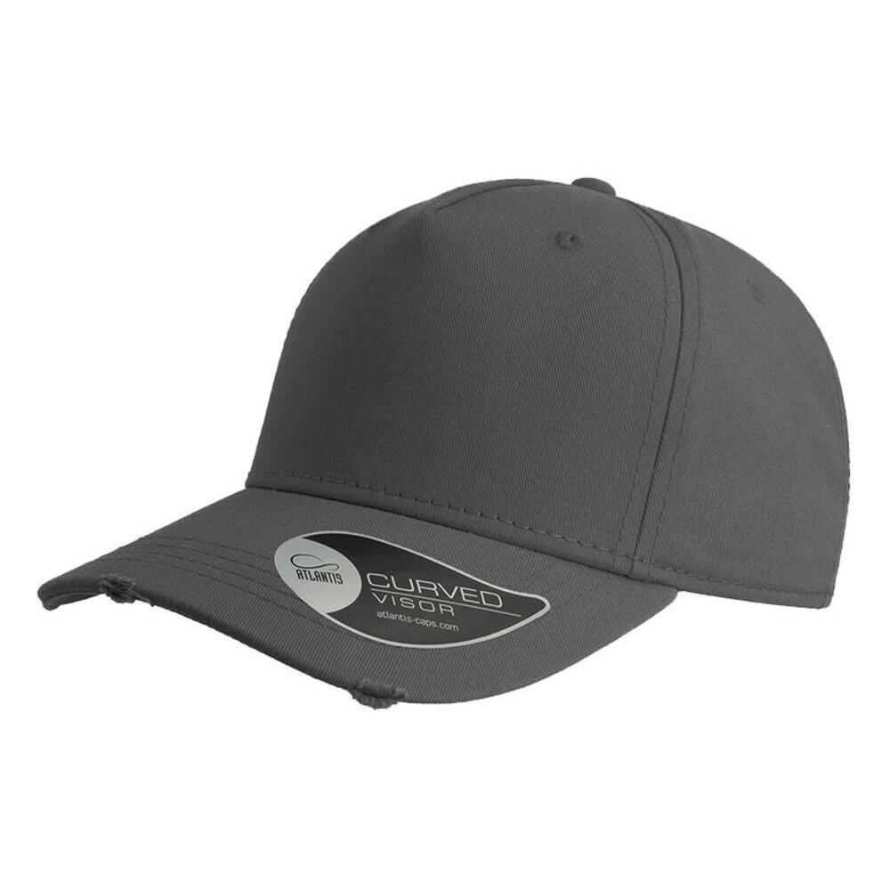 ATLANTIS Cargo Weathered Visor 5 Panel Cap (Dark Grey)