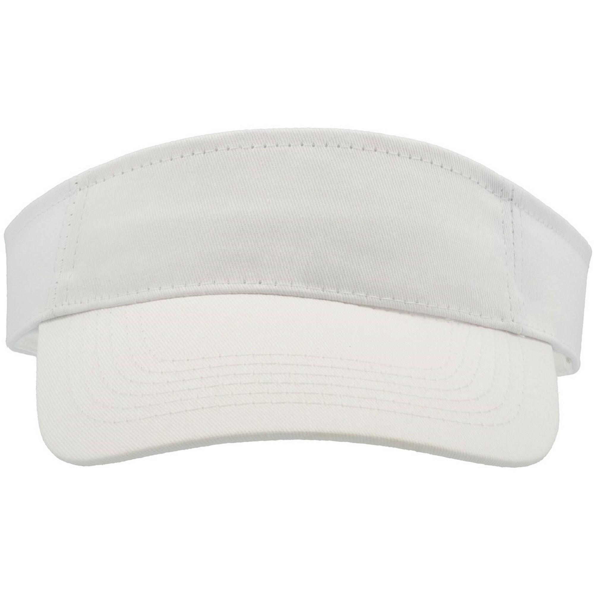 ATLANTIS Unisex Adult Roland Structured Visor Cap (White)