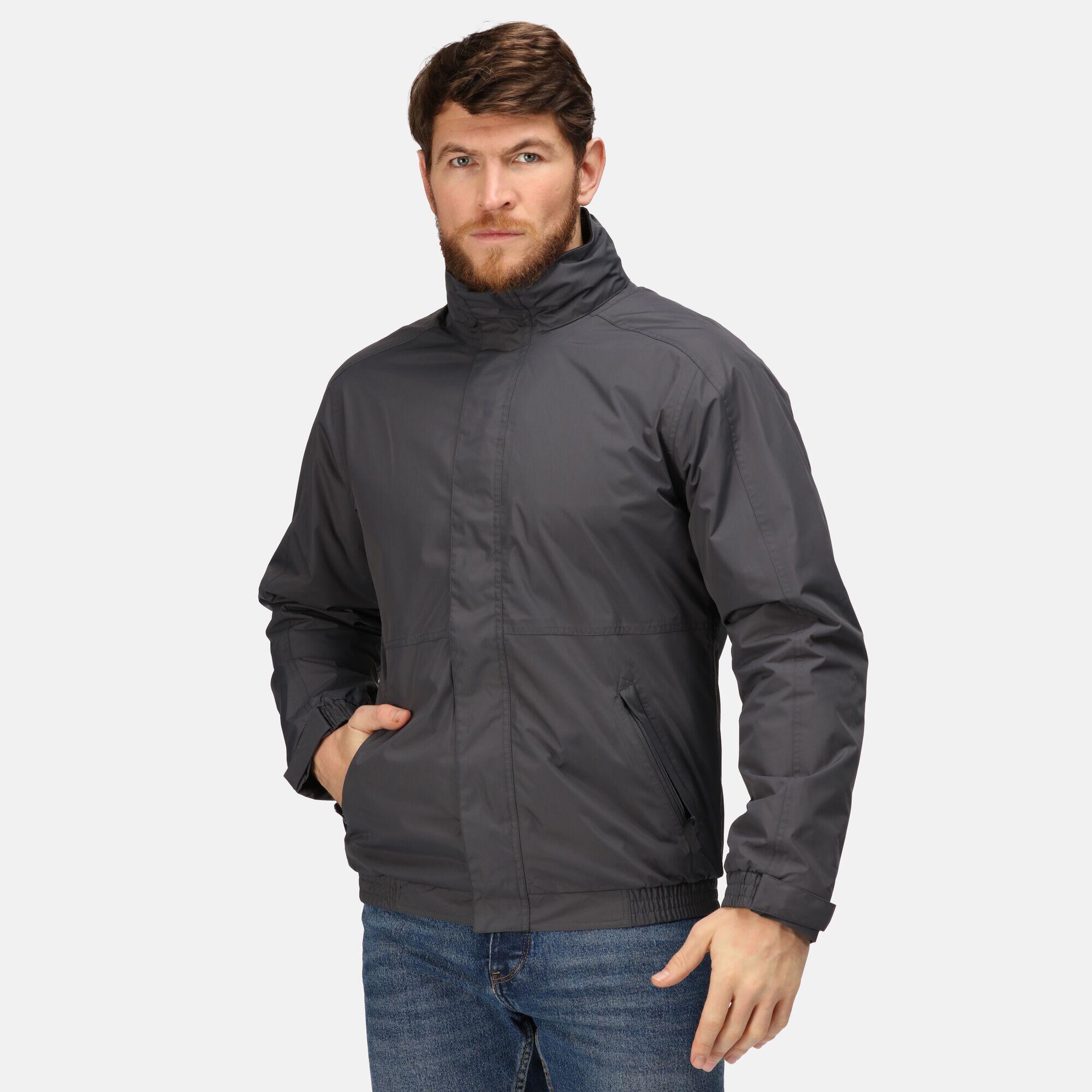 Mens Dover Waterproof Windproof Jacket (Seal Grey/Black) 4/5