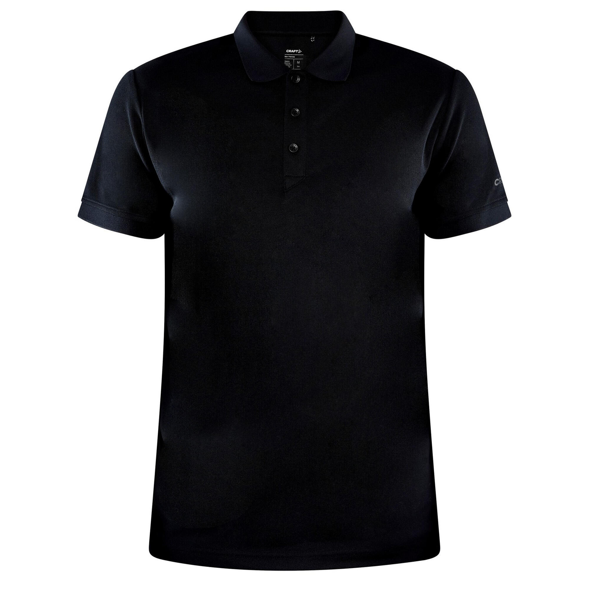 Mens Core Unify Polo Shirt (Black) 1/3