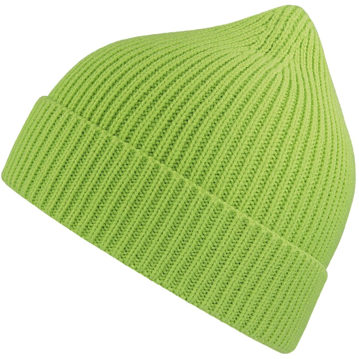 Unisex Adult Andy Recycled Polyester Beanie (Acid Green) 3/3