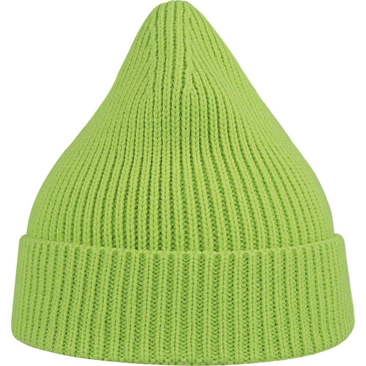 Unisex Adult Andy Recycled Polyester Beanie (Acid Green) 2/3