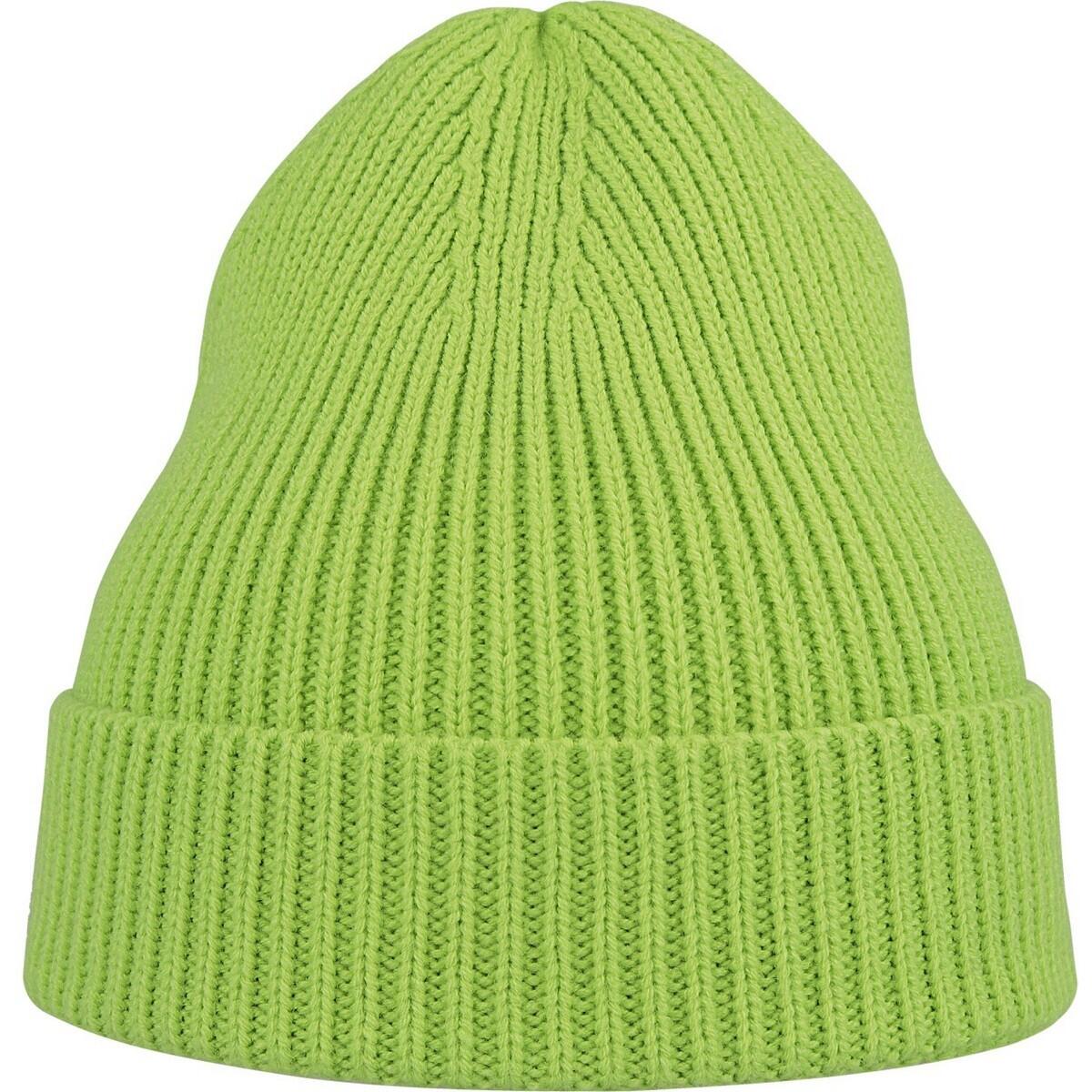 Unisex Adult Andy Recycled Polyester Beanie (Acid Green) 1/3