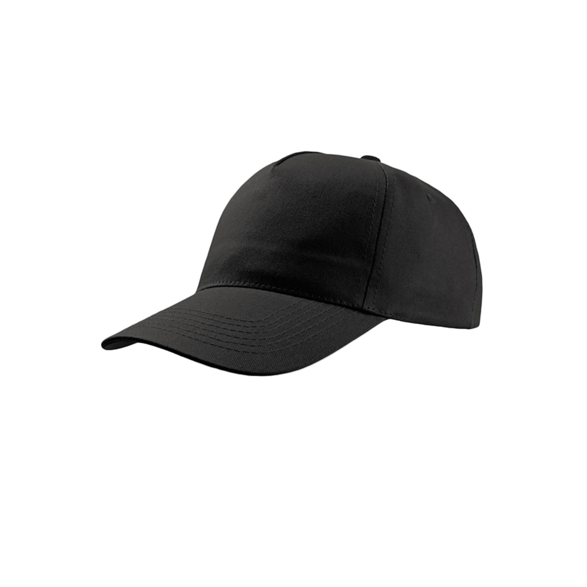 Start 5 Panel Cap (Pack of 2) (Black) 1/4