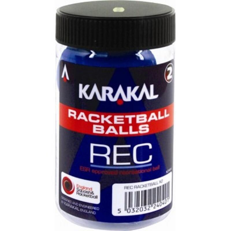 "REC" RacquetballBälle 2erPack Damen und Herren Blau