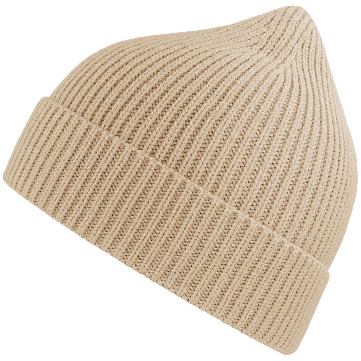 Unisex Adult Andy Recycled Polyester Beanie (Beige) 3/3