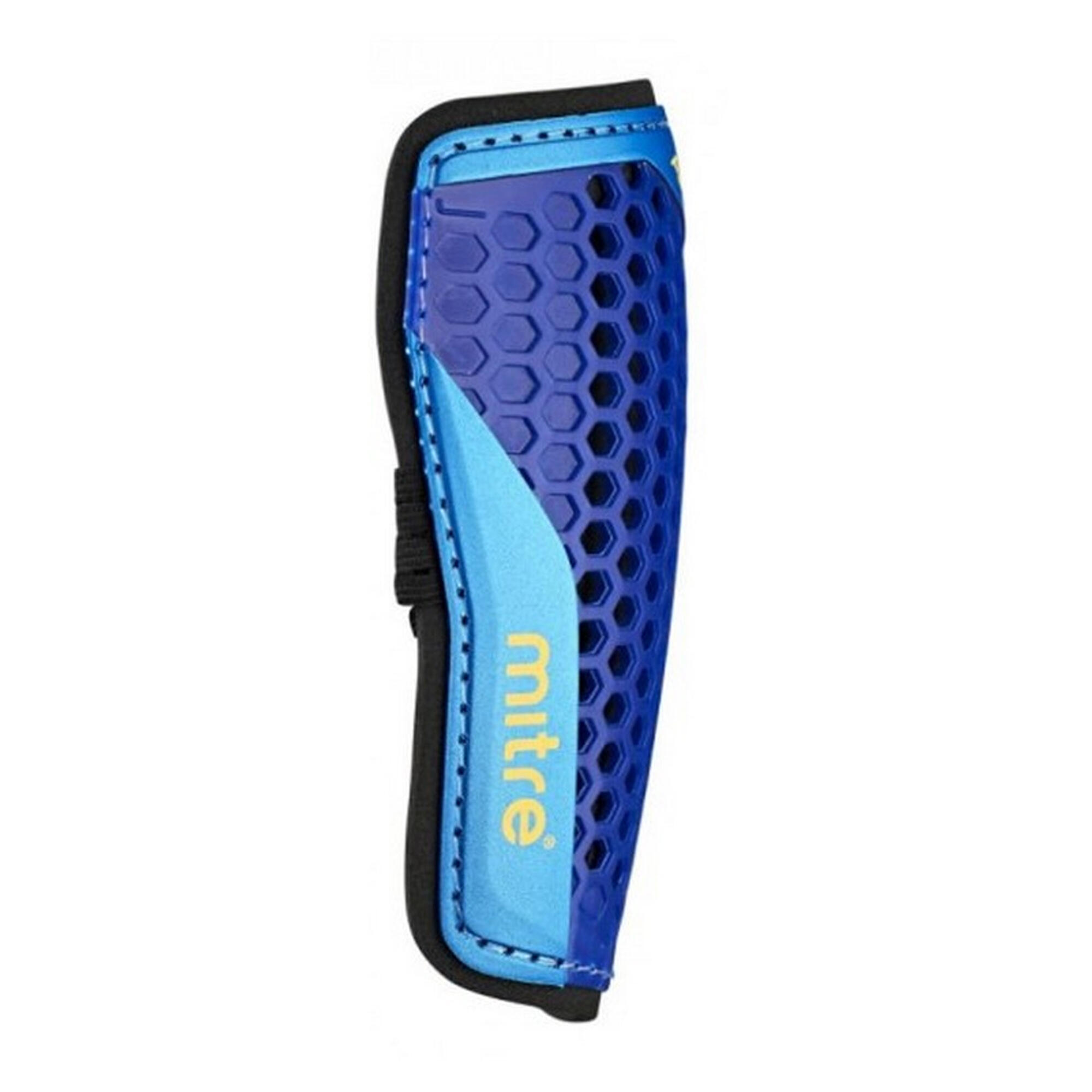 Unisex Adult Aircell Carbon SlipIn Shin Guards (Pack of 2) (Blue/Black) 3/3