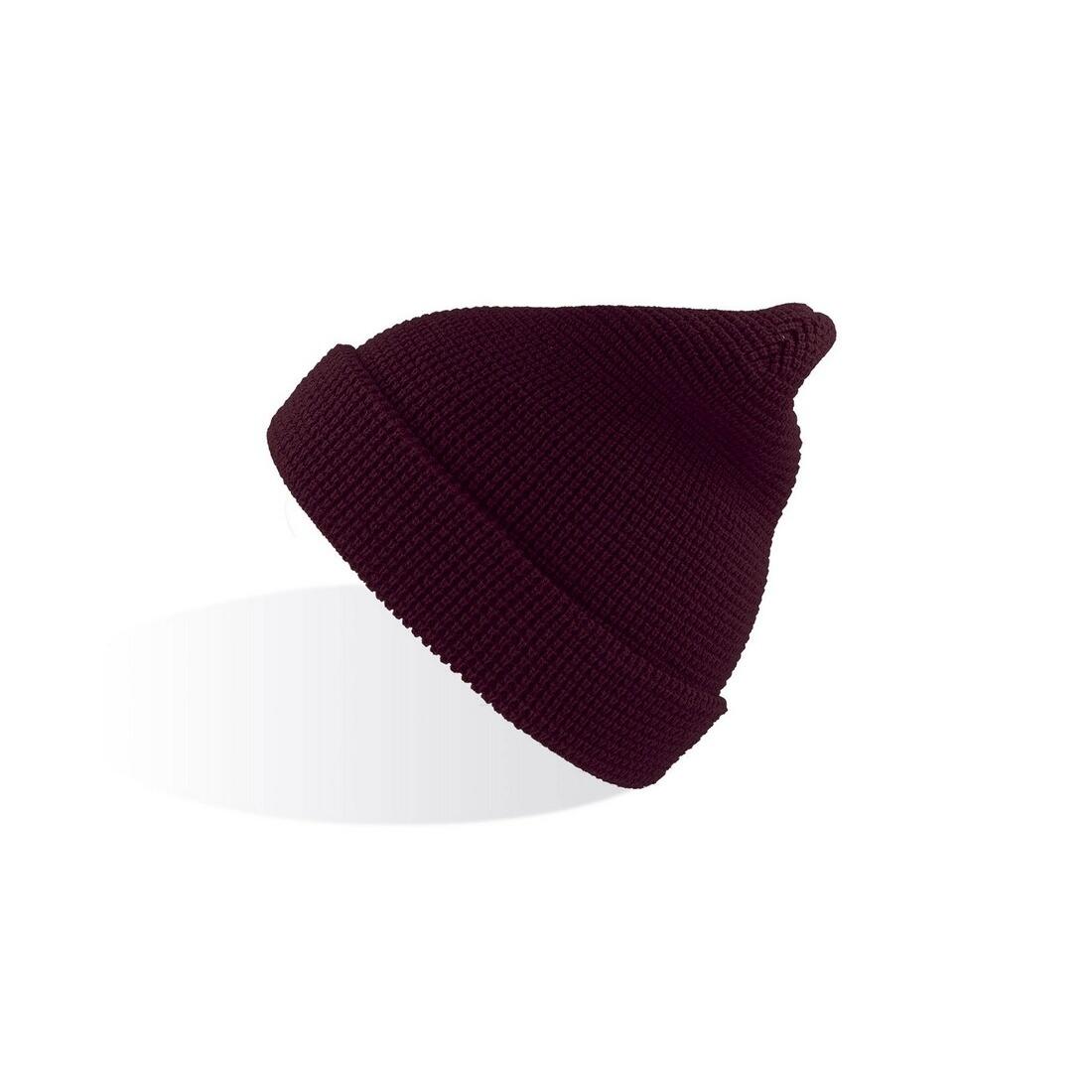 Blog Waffle Beanie (Burgundy) 2/3