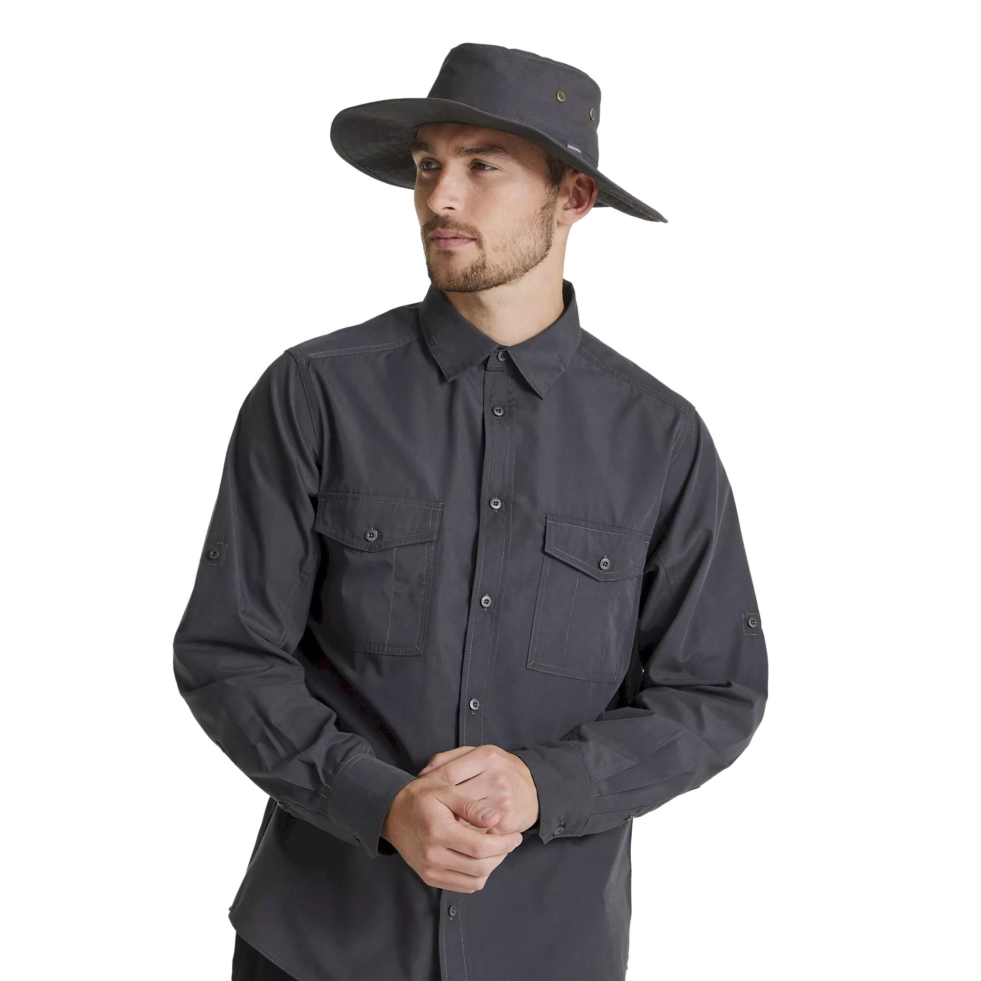 Unisex Adult Expert Kiwi Ranger Hat (Carbon Grey) 3/4