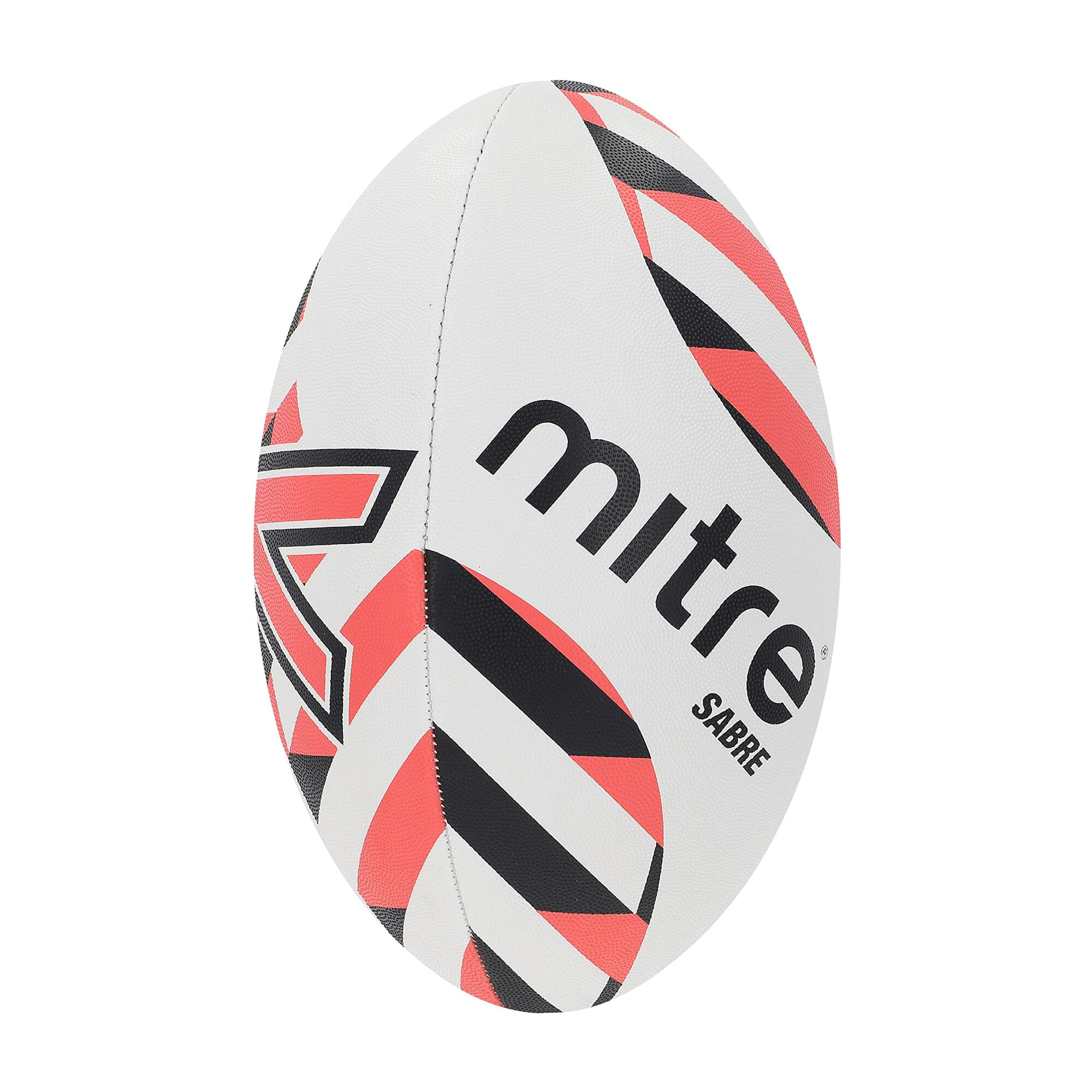 Sabre Rugby Ball (White/Black/Orange) 2/3