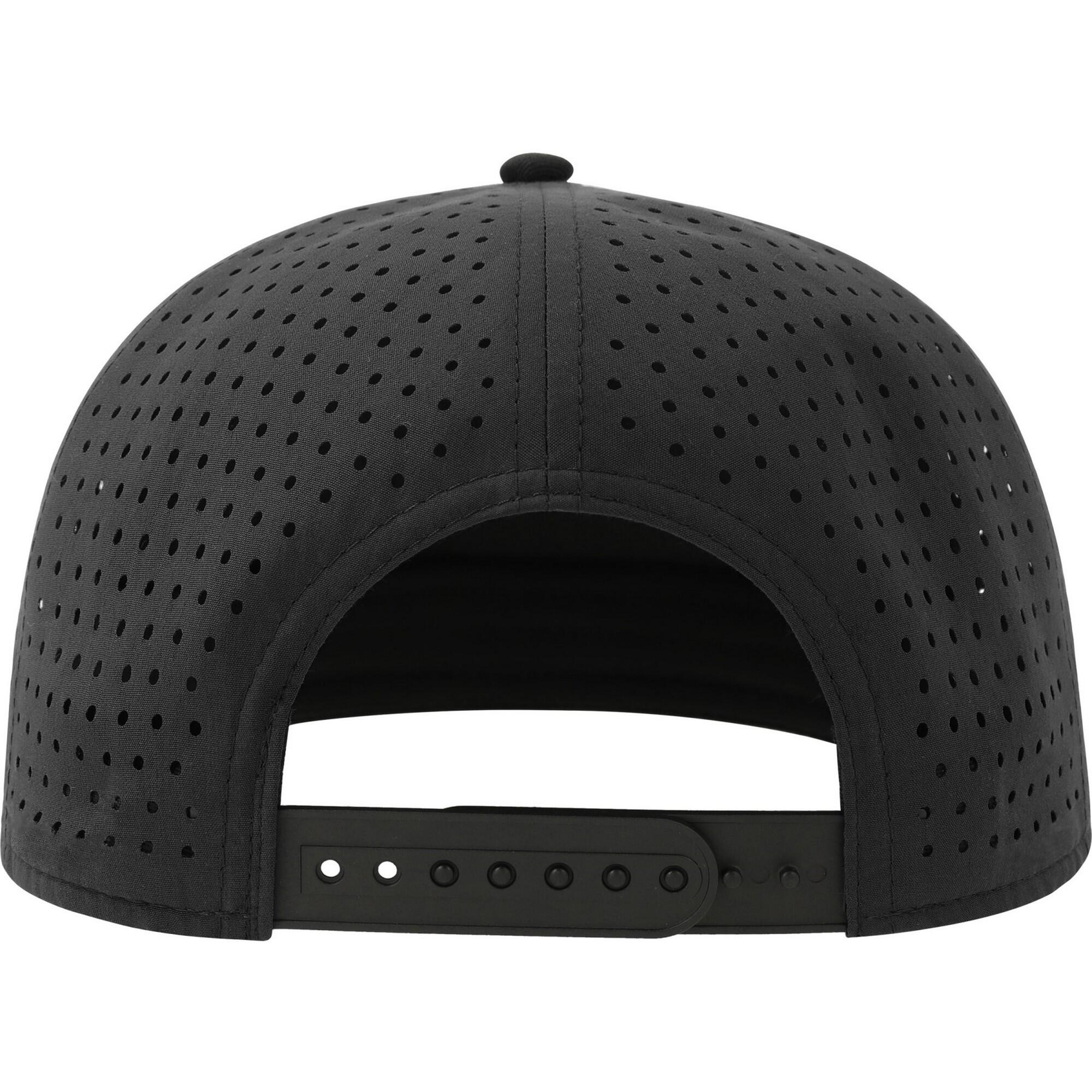 Unisex Adult Bank 5 Panel Recycled Snapback Cap (Black) 2/4