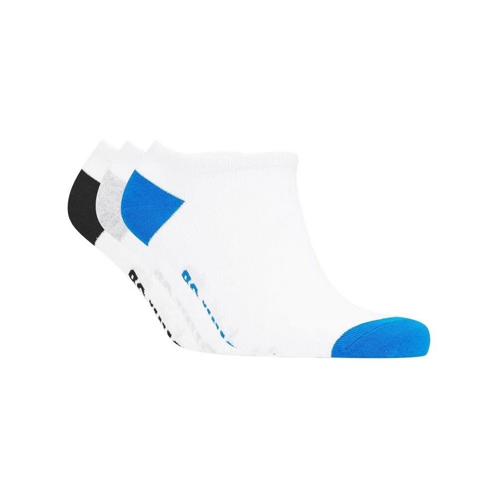 DUNLOP Mens Sticklebarn Trainer Socks (Pack of 5) (White)