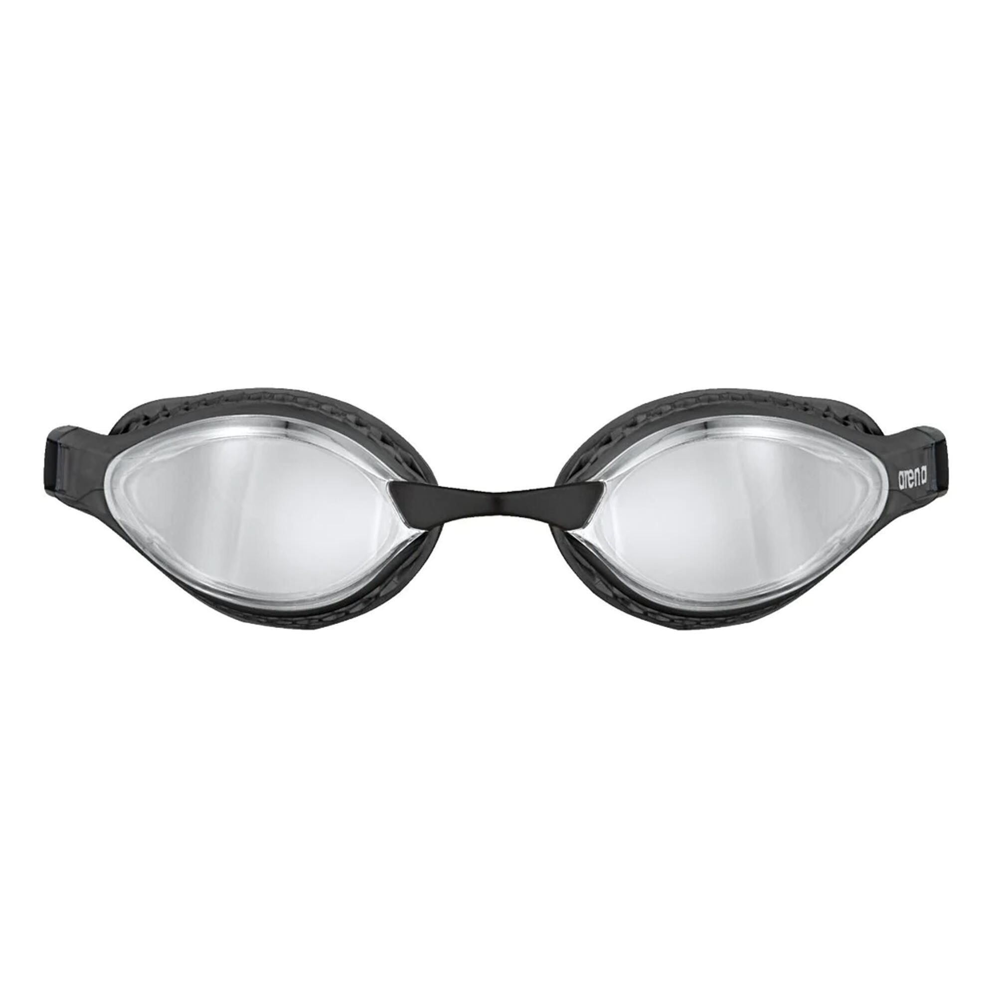 "Airspeed" Schwimmbrille für HerrenDamen Unisex Damen und Herren Silber/Schwarz 2/2