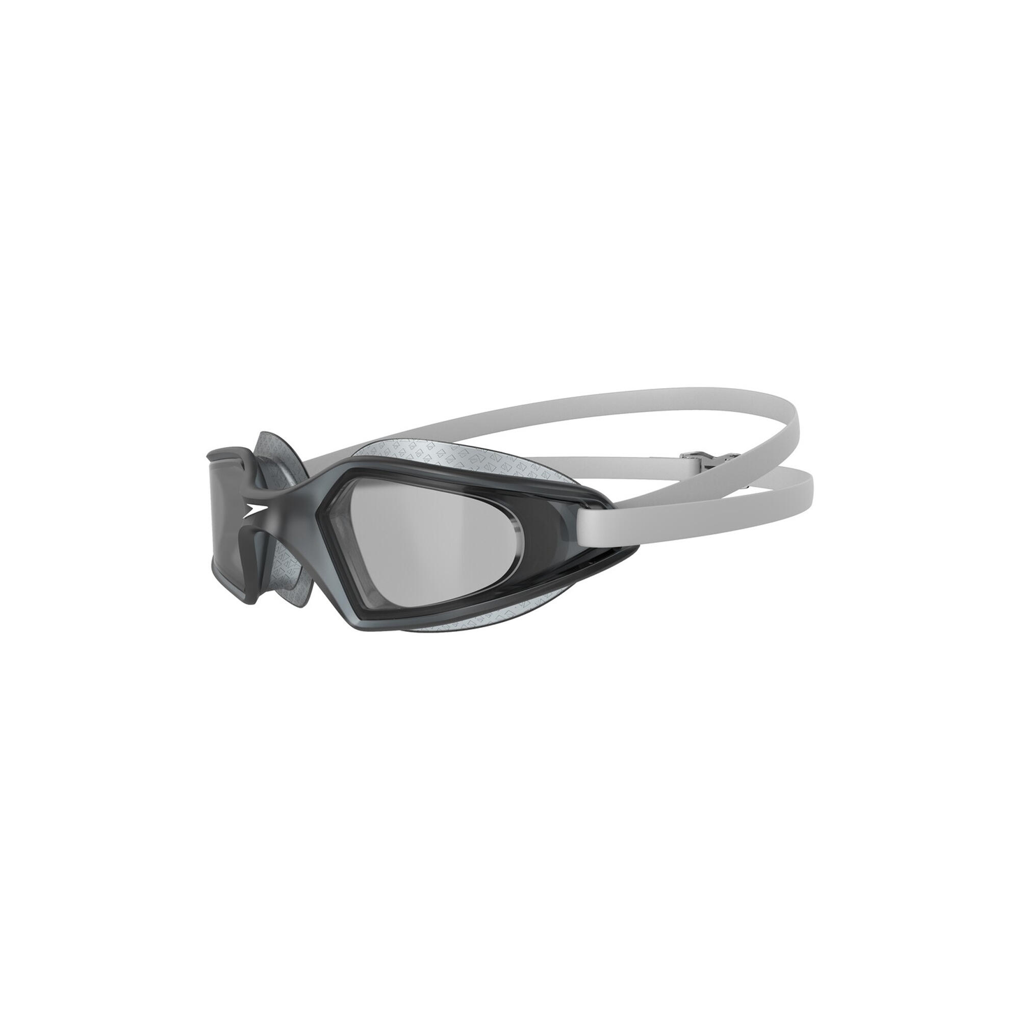 Unisex Adult Hydropulse Smoke Swimming Goggles (Black/White/Smoke