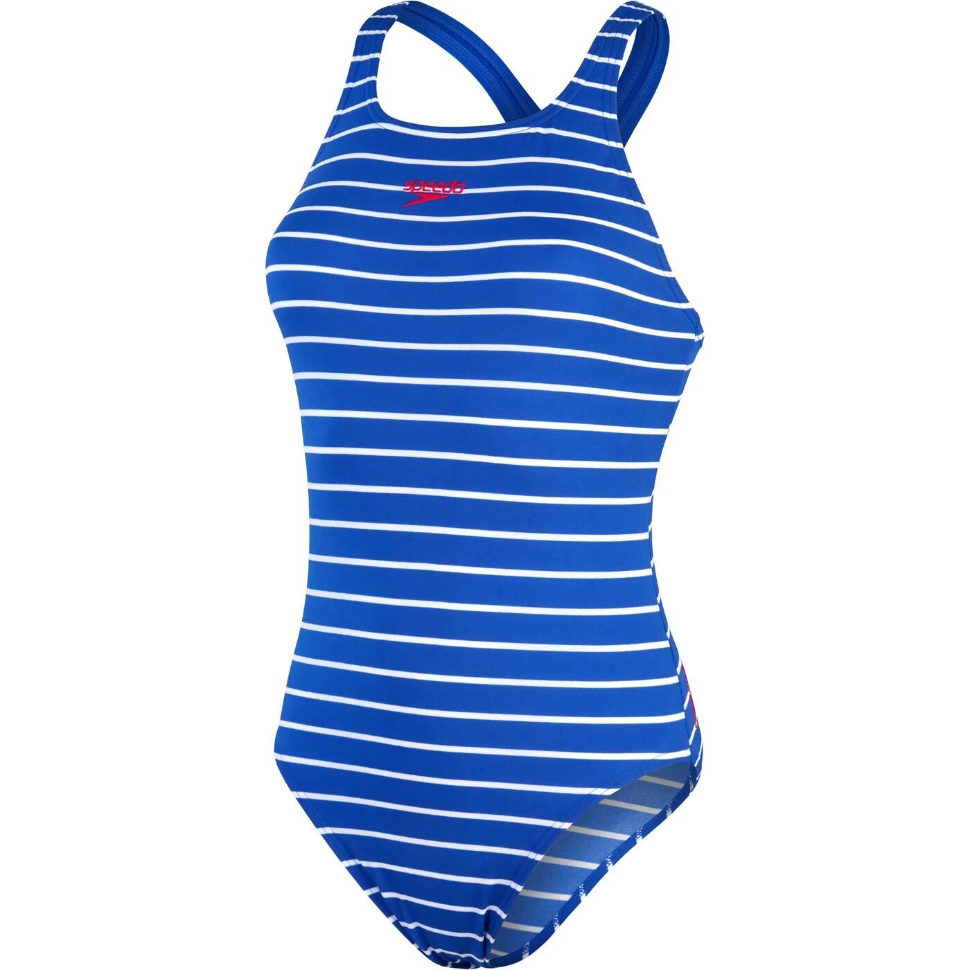 SPEEDO Costume Da Bagno Intero Donna Speedo Medalist Blu Bianco