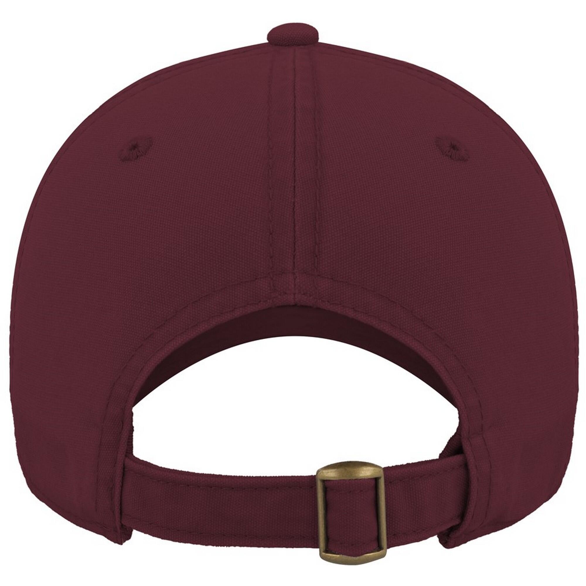 Groovy Canvas 6 Panel Cap (Burgundy) 2/3