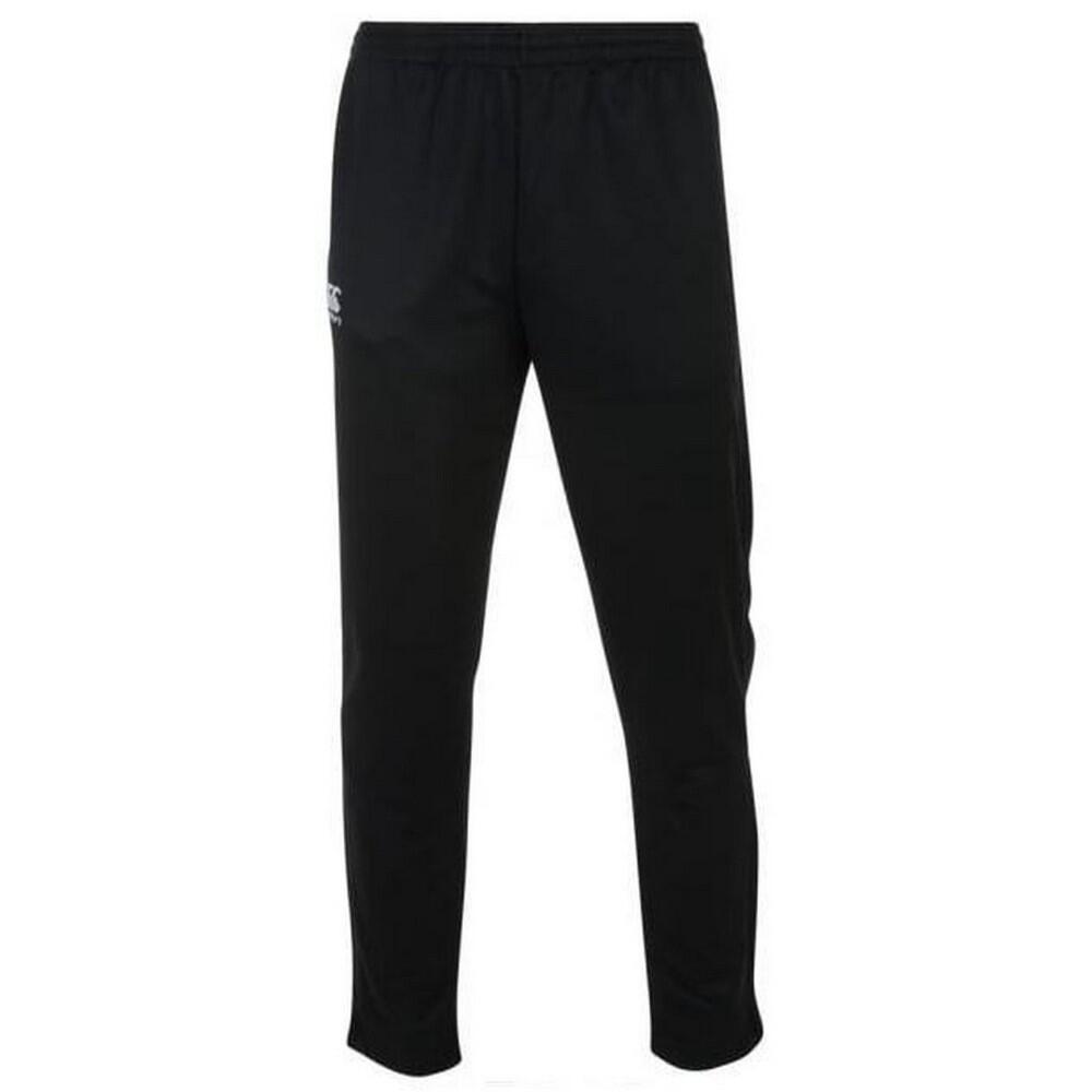 Childrens/Kids Stretch Tapered Trousers (Black) 2/4