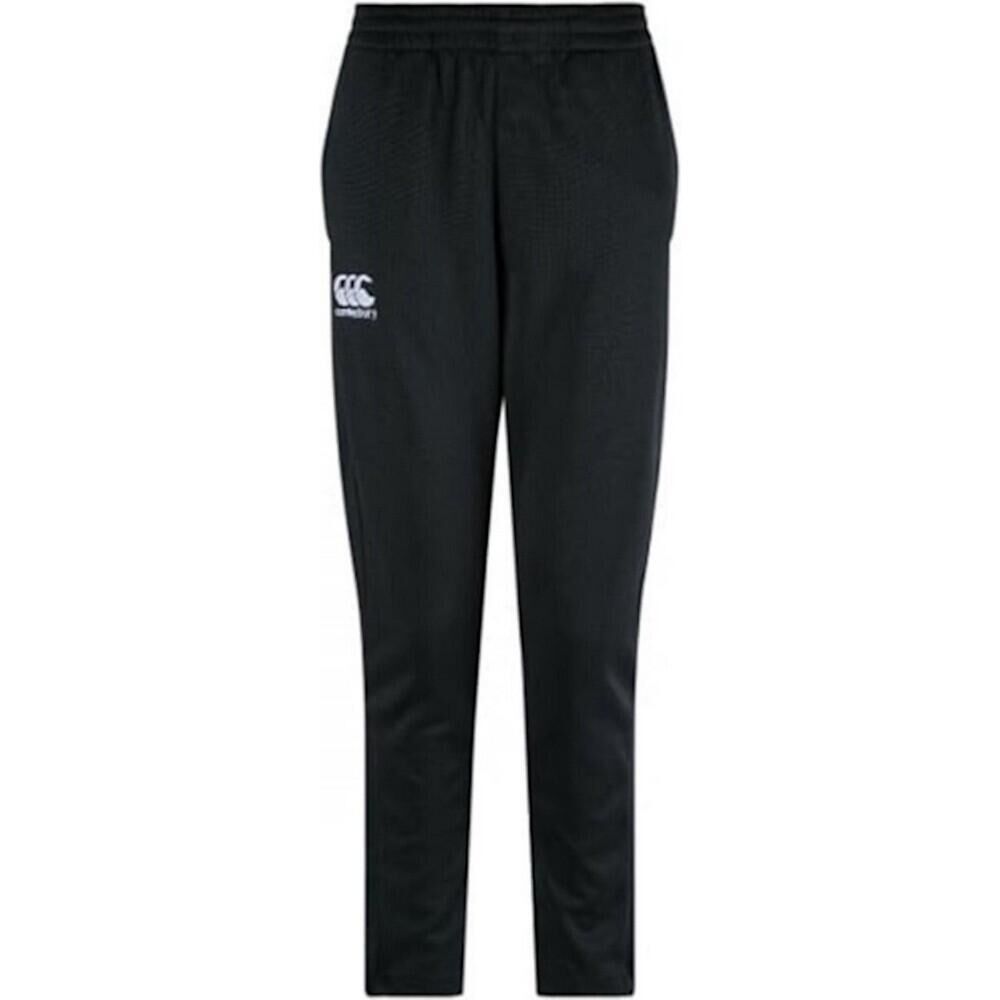 CANTERBURY Childrens/Kids Stretch Tapered Trousers (Black)