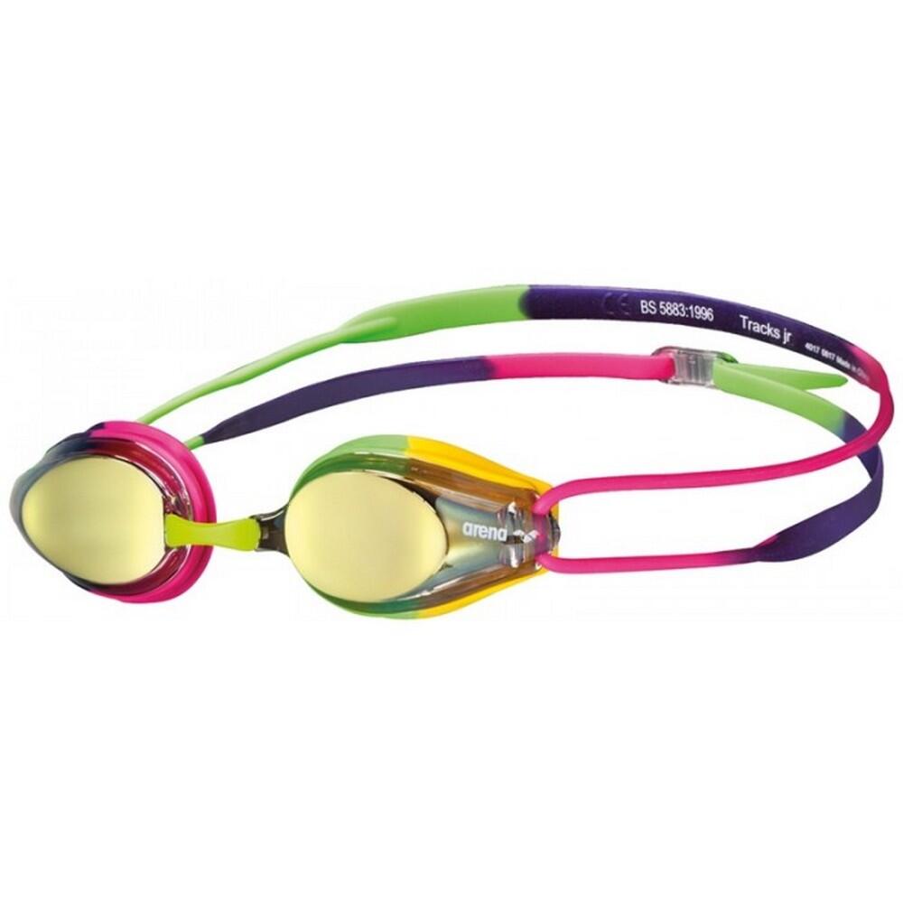 TRACKS Kids Swimming Goggles (Purple / Fuchsia / Green)