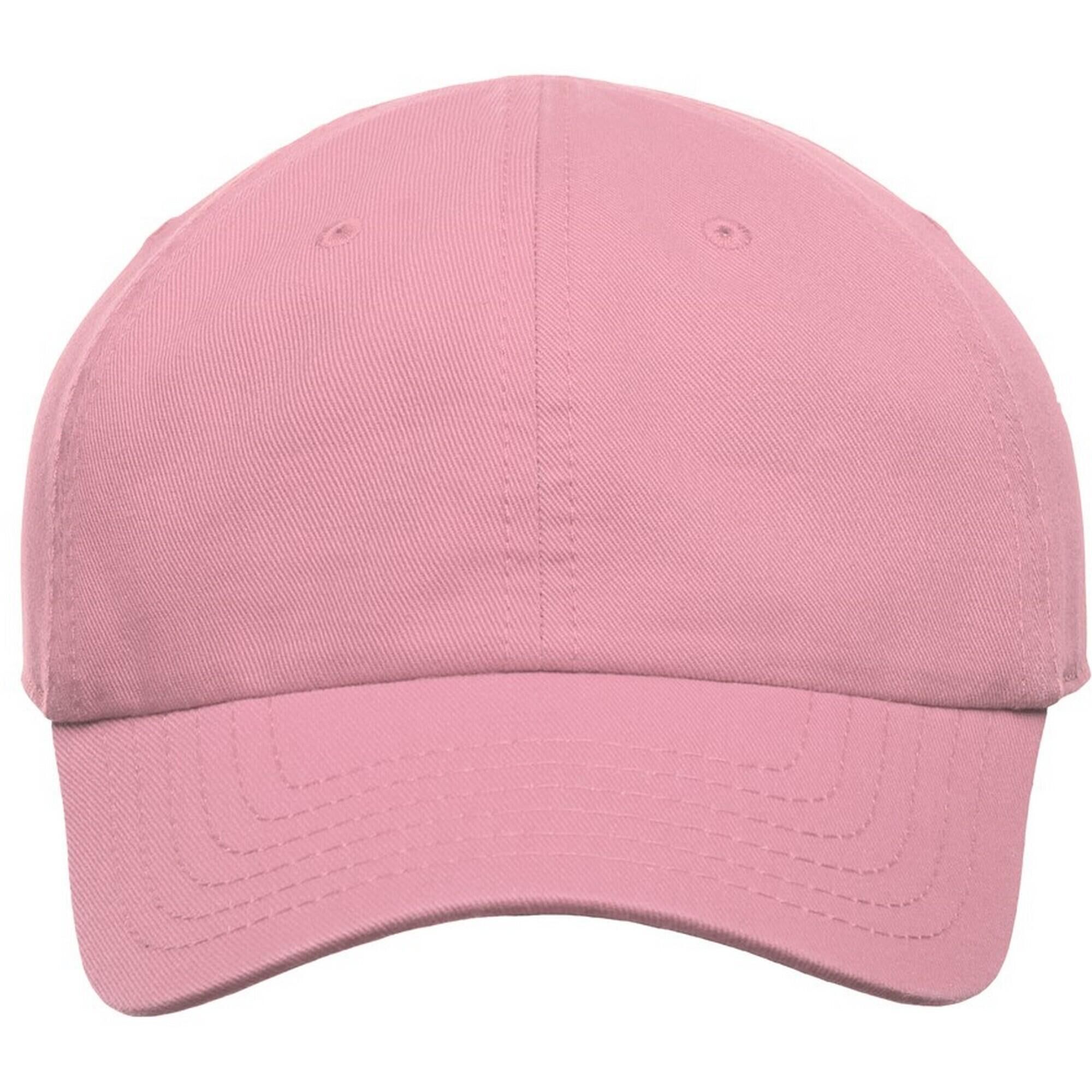 ATLANTIS Childrens/Kids Fraser 6 Panel Organic Cotton Baseball Cap (Pink)