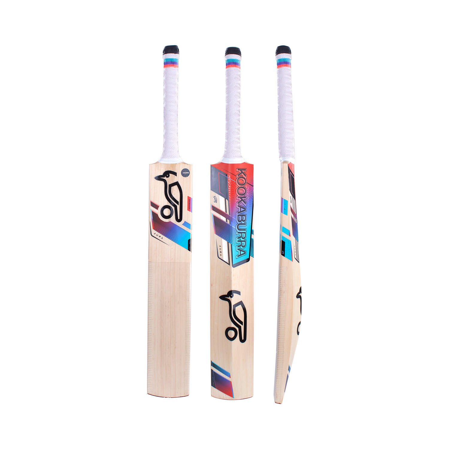 KOOKABURRA Aura 7.1 2023 Cricket Bat (Natural/Blue/Black)