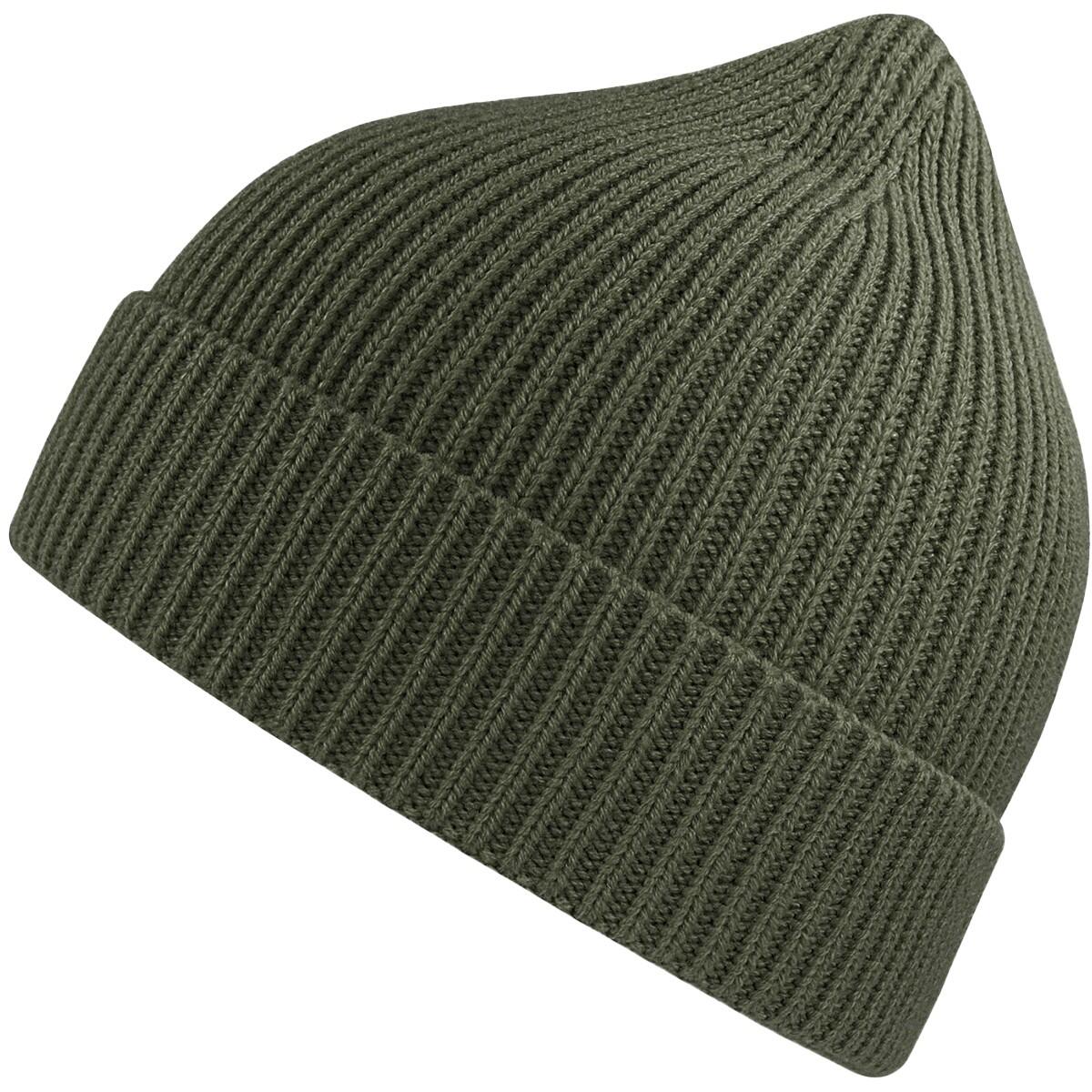 Unisex Adult Andy Recycled Polyester Beanie (Olive) 3/3