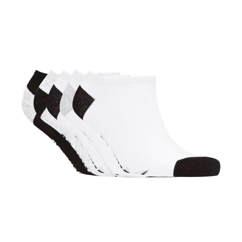 DUNLOP Mens Mortehoe Trainer Socks (Pack of 5) (Black/White/Grey)