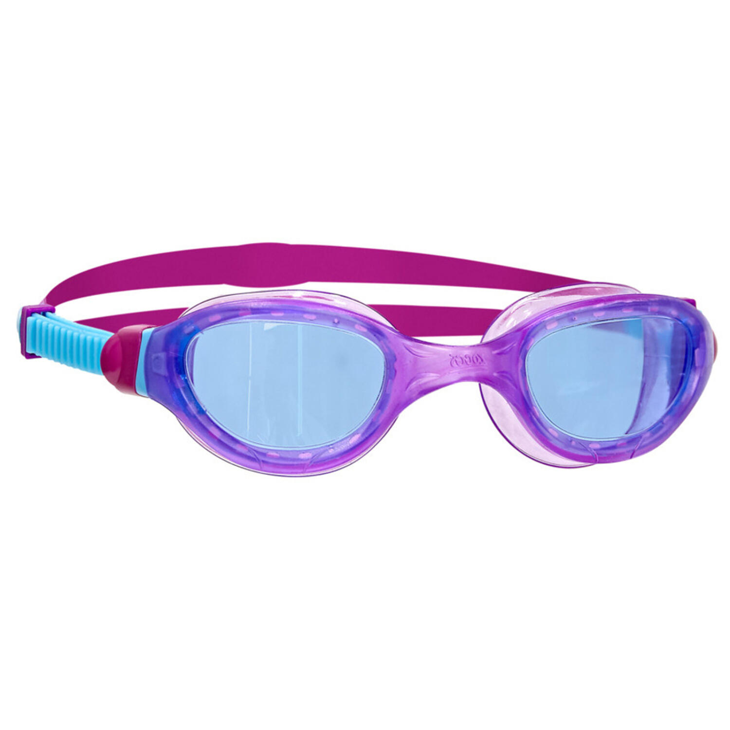 Childrens/Kids Phantom 2.0 Swimming Goggles (Purple/Aqua Blue/Tint) 2/3
