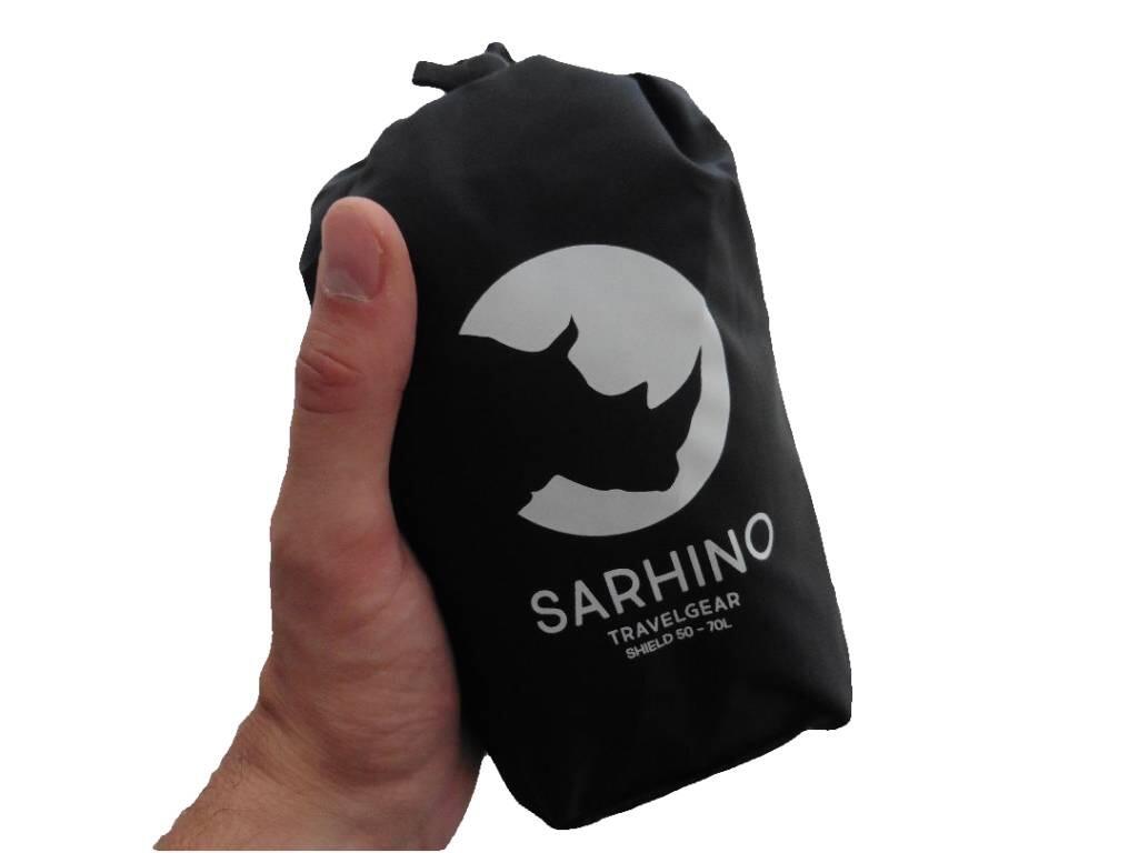 Sarhino Shield bolsa de vuelo y funda para lluvia 50 a 100 L - negro 6/7