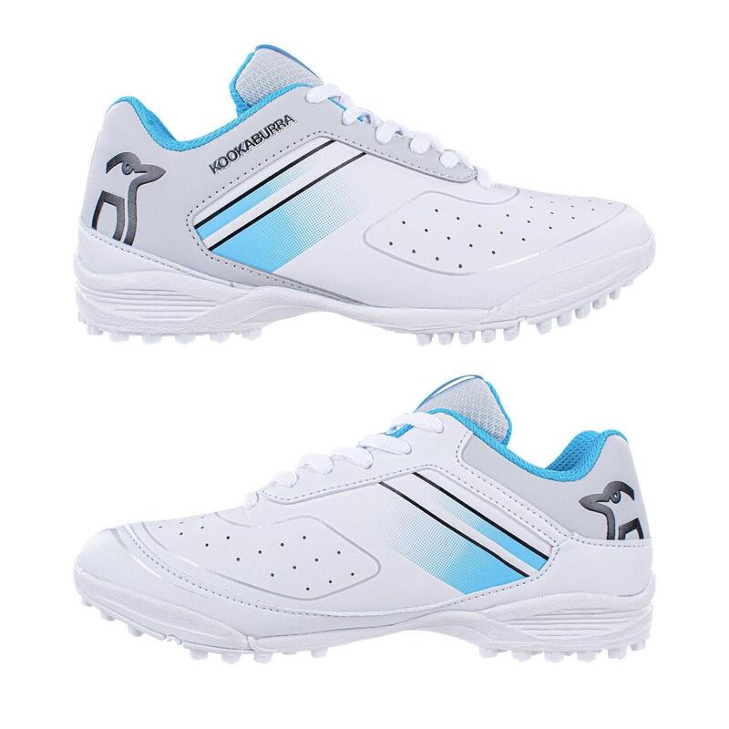 Chaussures de cricket KC 5.0 Enfant (Blanc / Bleu pâle)