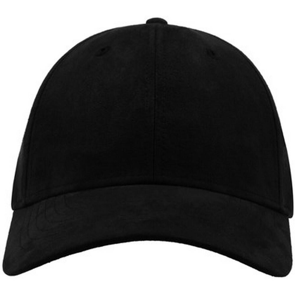 Unisex Adult Fam 6 Panel Sueded Baseball Cap (Black) 1/3