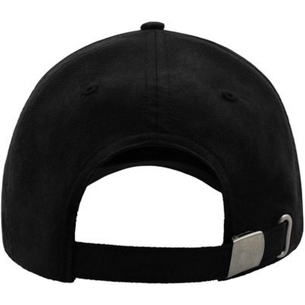 Unisex Adult Fam 6 Panel Sueded Baseball Cap (Black) 2/3